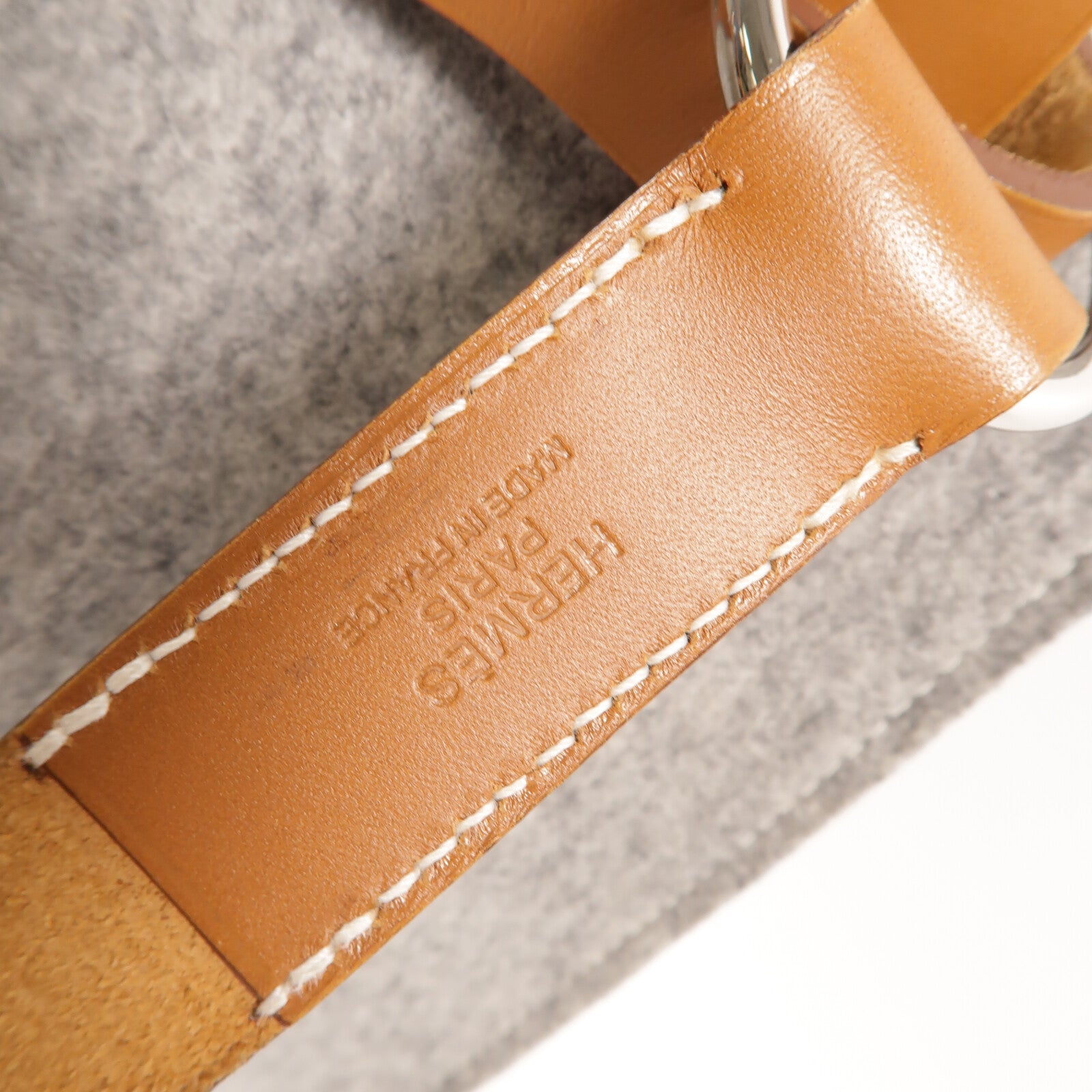 HERMES Felt Cavallicot Tote Bag手挽肩背兩用袋Gris Clair