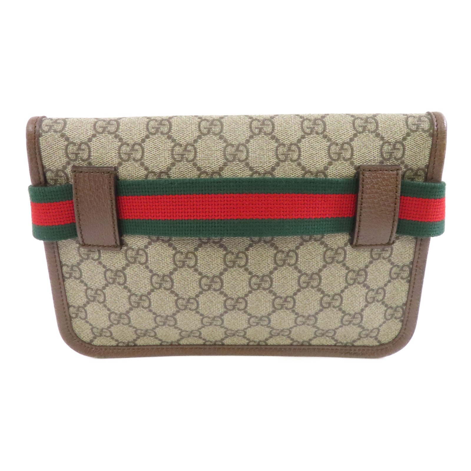 GUCCI 【激減優惠】塗層帆布Neo Vintage GG Supreme金扣腰包啡色
