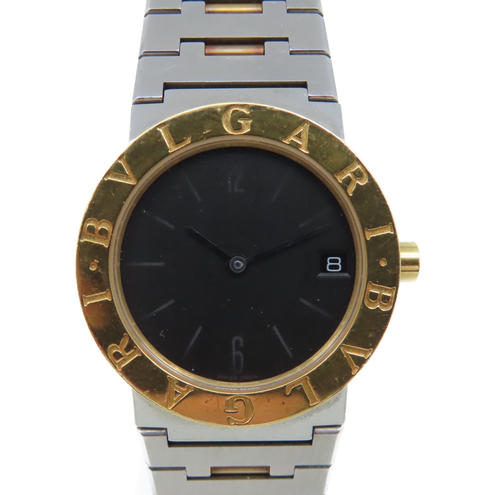 BVLGARI 【激減優惠】Bvlgari Watch 18K黃金/不鏽鋼石英機芯手錶黑色/銀色/金色