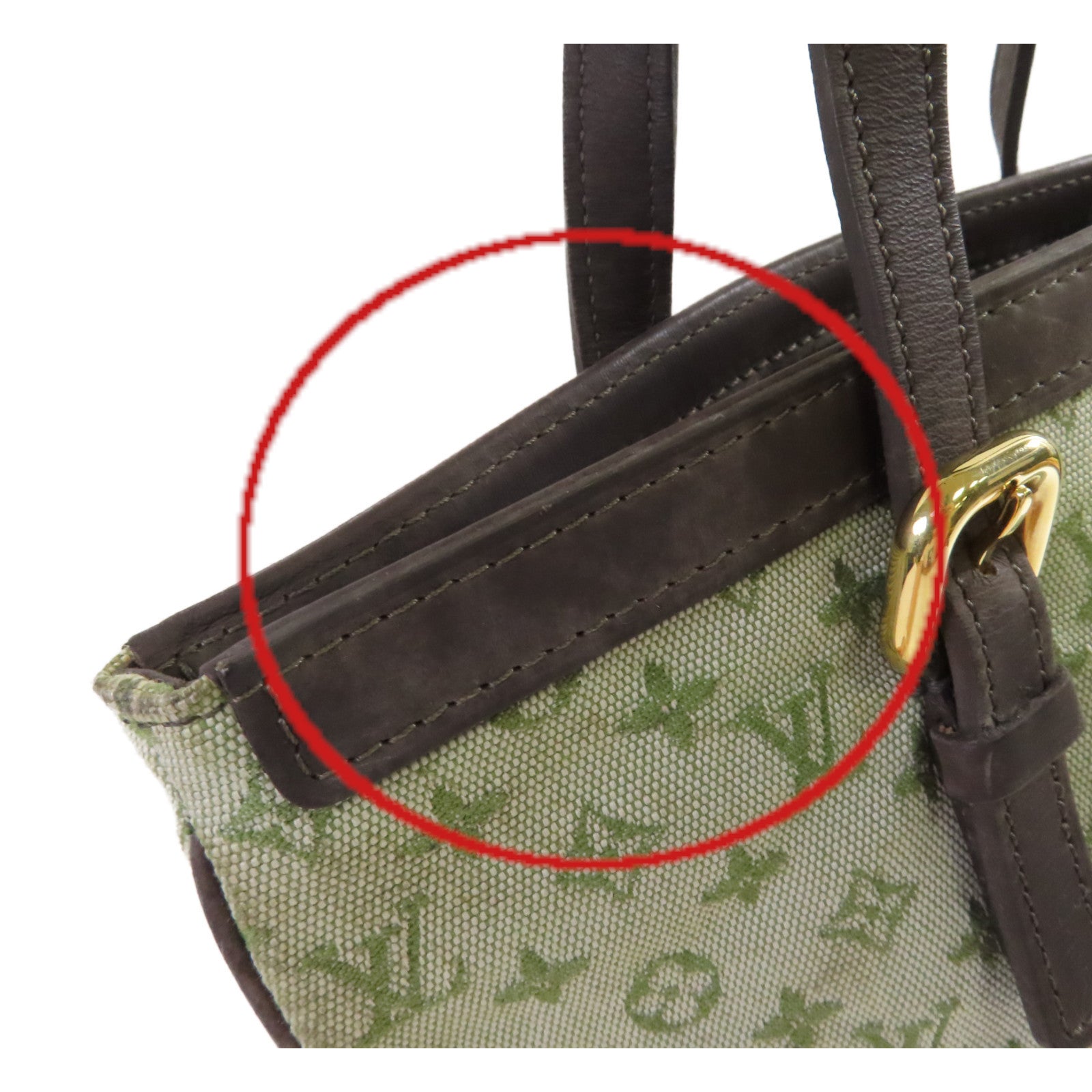 LOUIS VUITTON Monogram Mini Francoise 2Way Shoulder Bag金扣手挽肩背兩用袋綠色