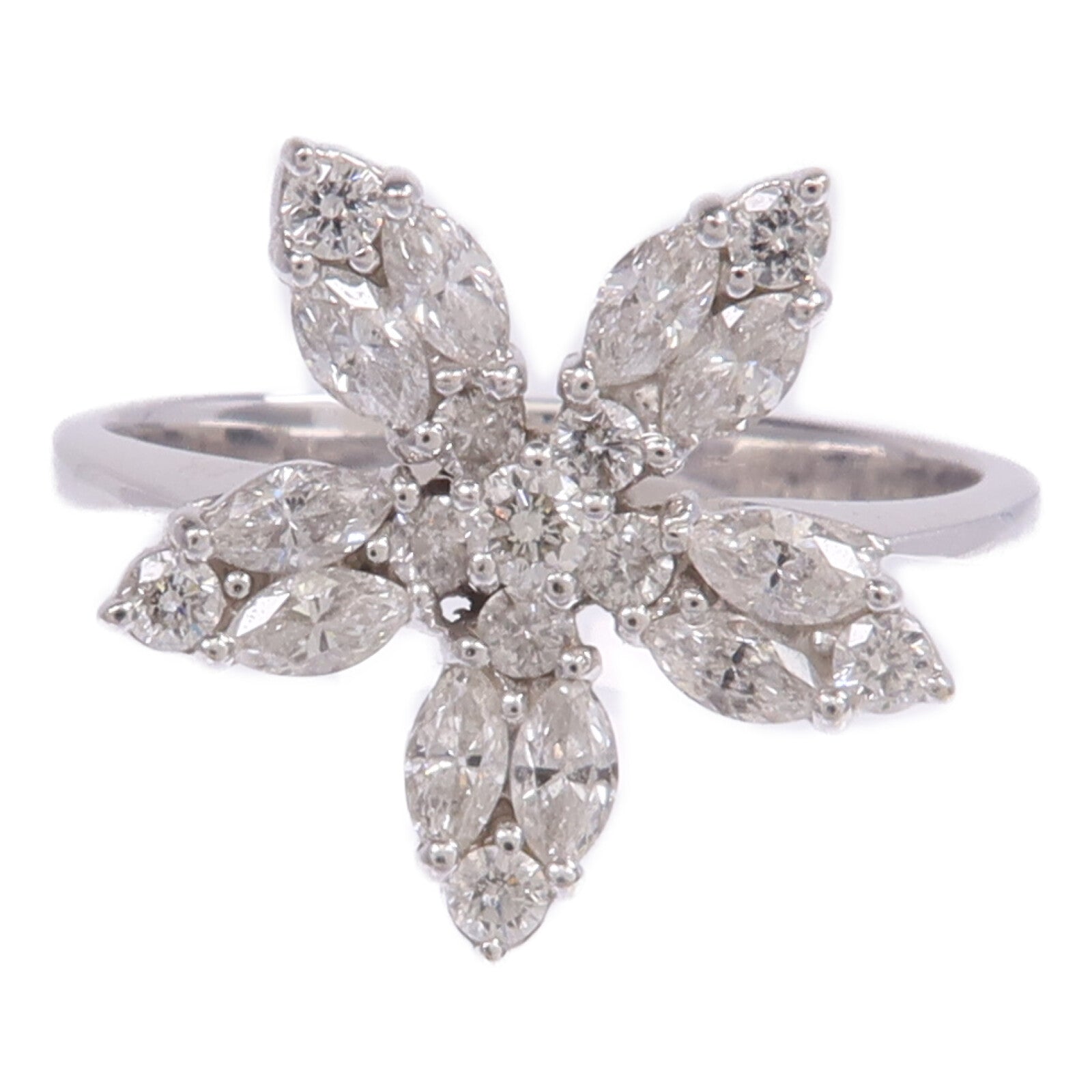 JEWELRY 【激減優惠】18K白金Diamond Ring鑽石戒指US#7.75