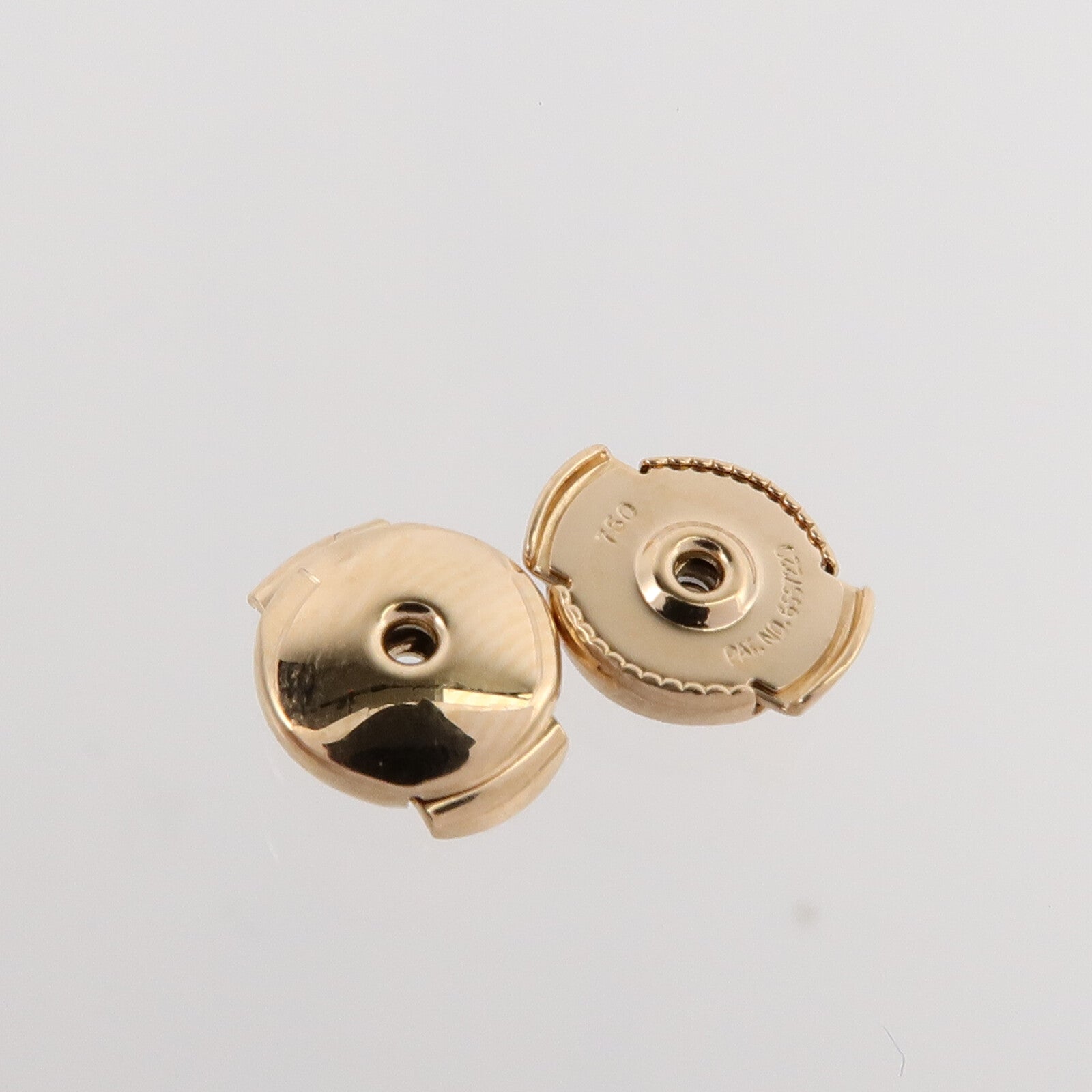 HERMES 18K玫瑰金Chaine Dancre Verso Earrings鑽石耳環