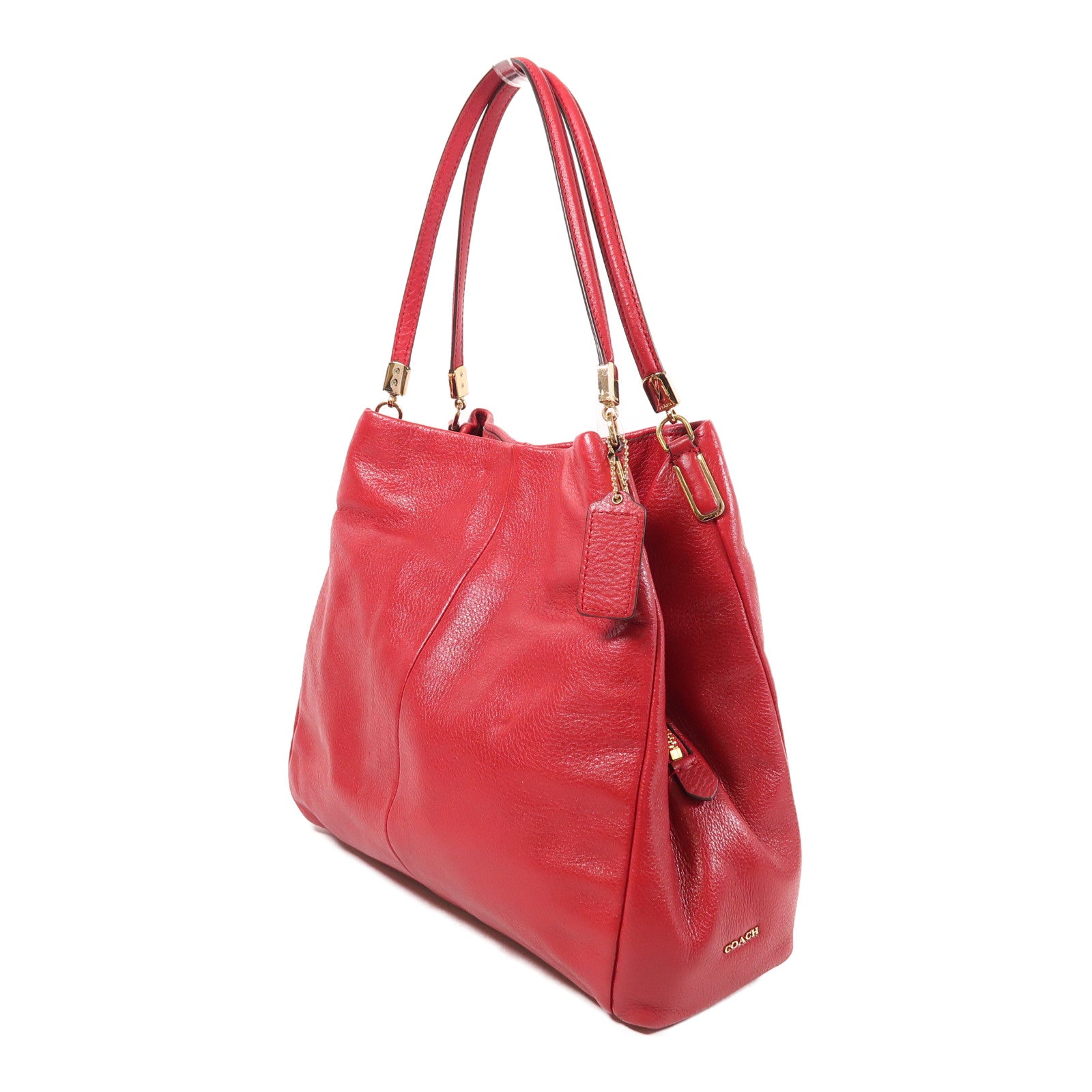 COACH 皮革Shoulder Bag金扣肩背袋