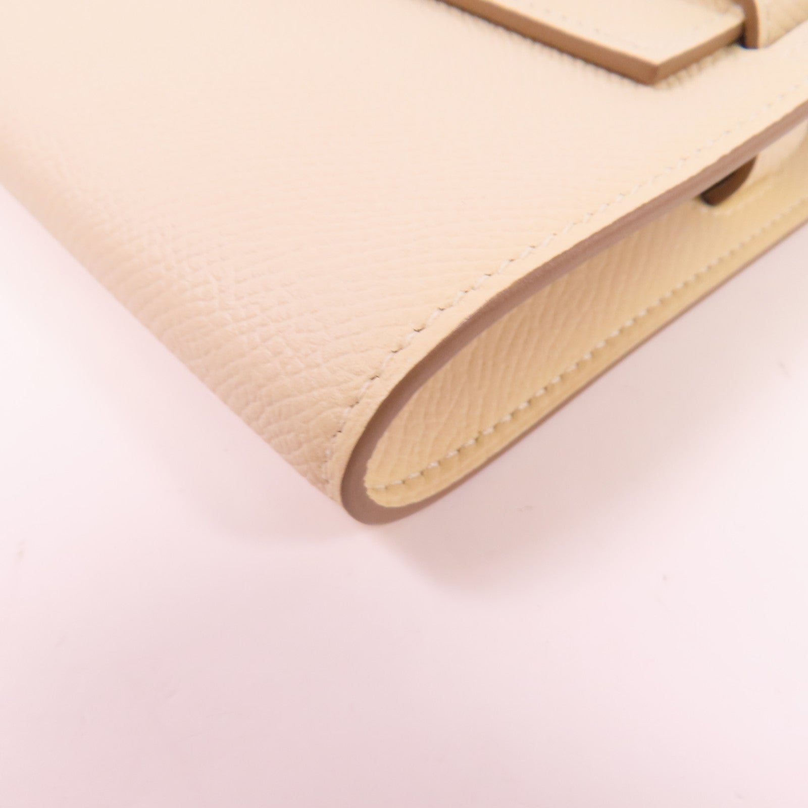 HERMES Epsom皮革Kelly To Go金扣肩背袋Craie