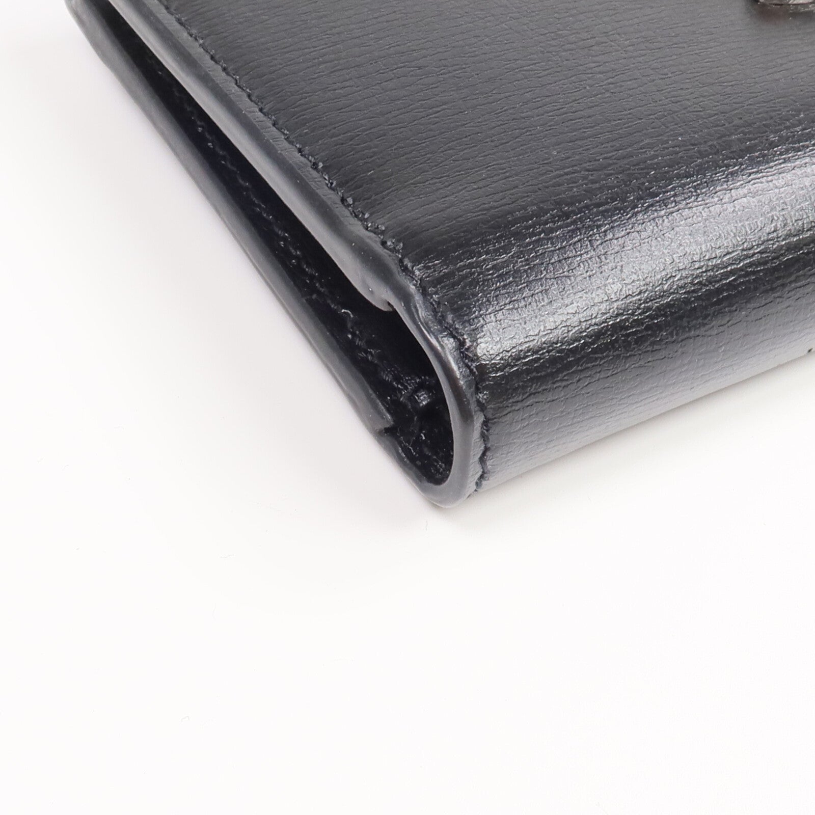 SAINT LAURENT 牛皮皮革Bi-fold Wallet銀扣錢包