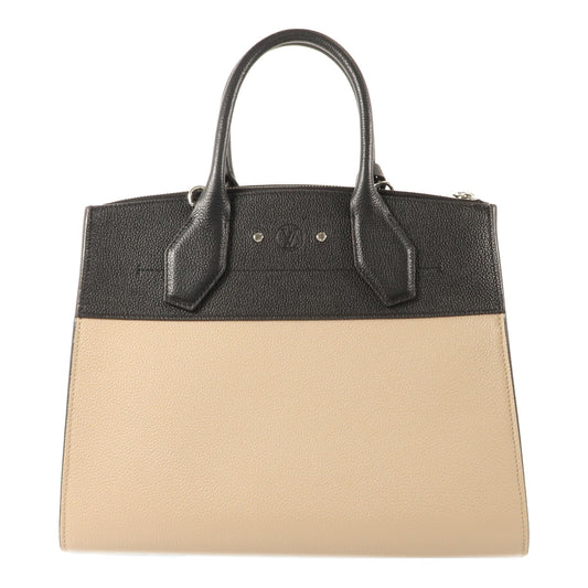 LOUIS VUITTON Taurillon City Steamer MM手挽肩背兩用袋