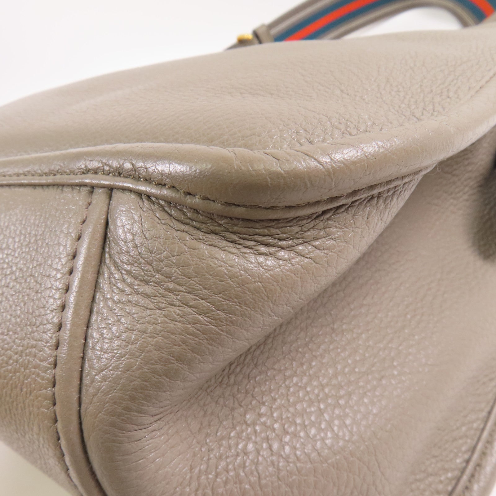 PRADA 牛皮皮革Shoulder Bag銀扣肩背袋