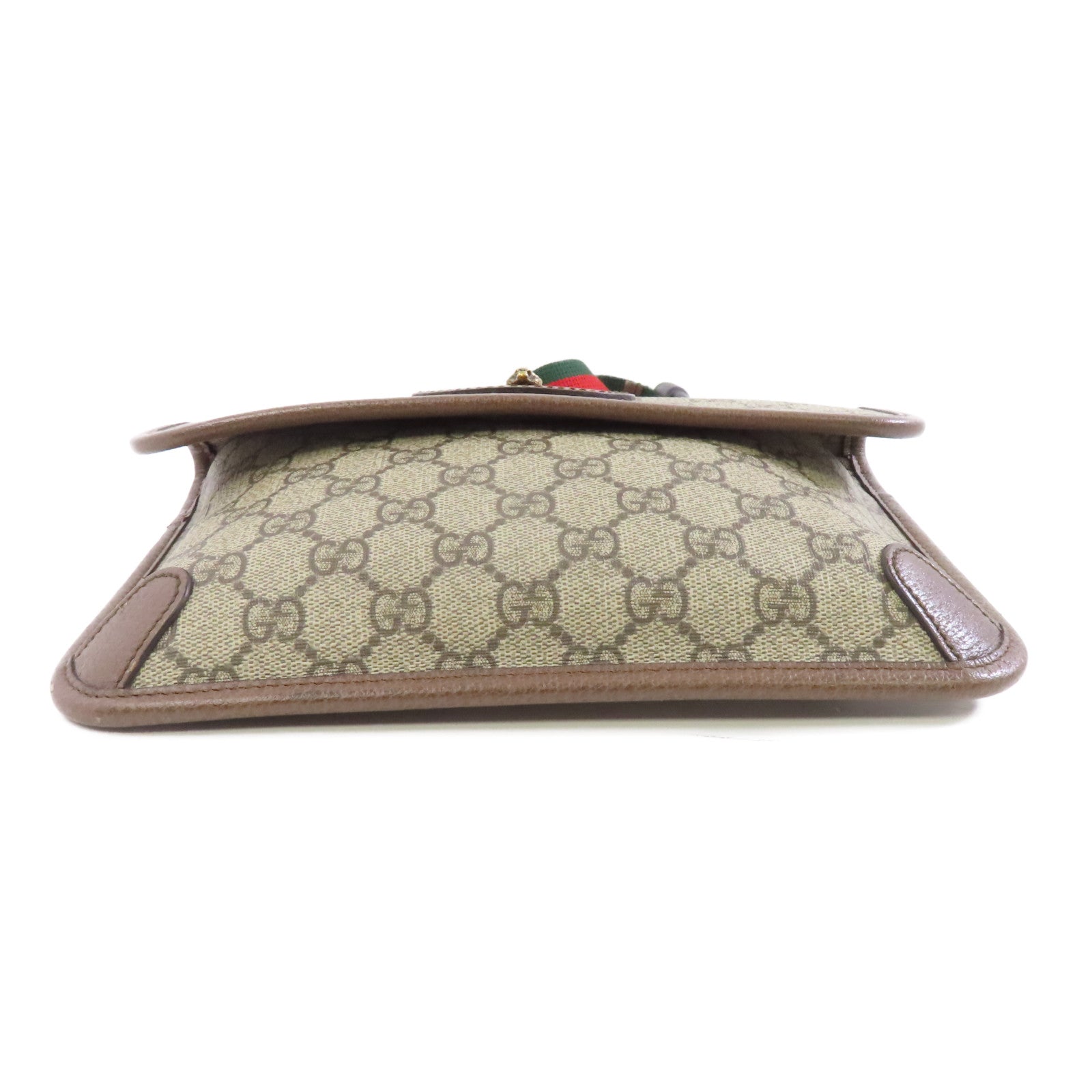 GUCCI 【激減優惠】塗層帆布Neo Vintage GG Supreme金扣腰包啡色