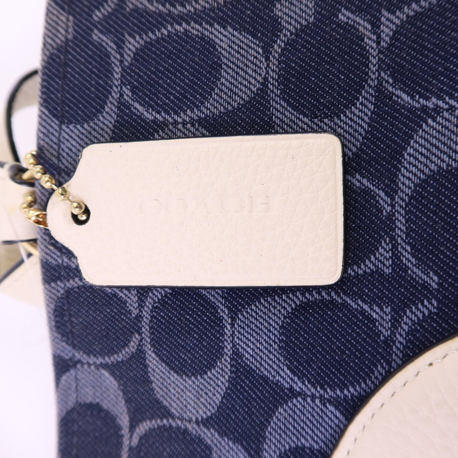 COACH 帆布Dempsey Tote Bag金扣手挽袋