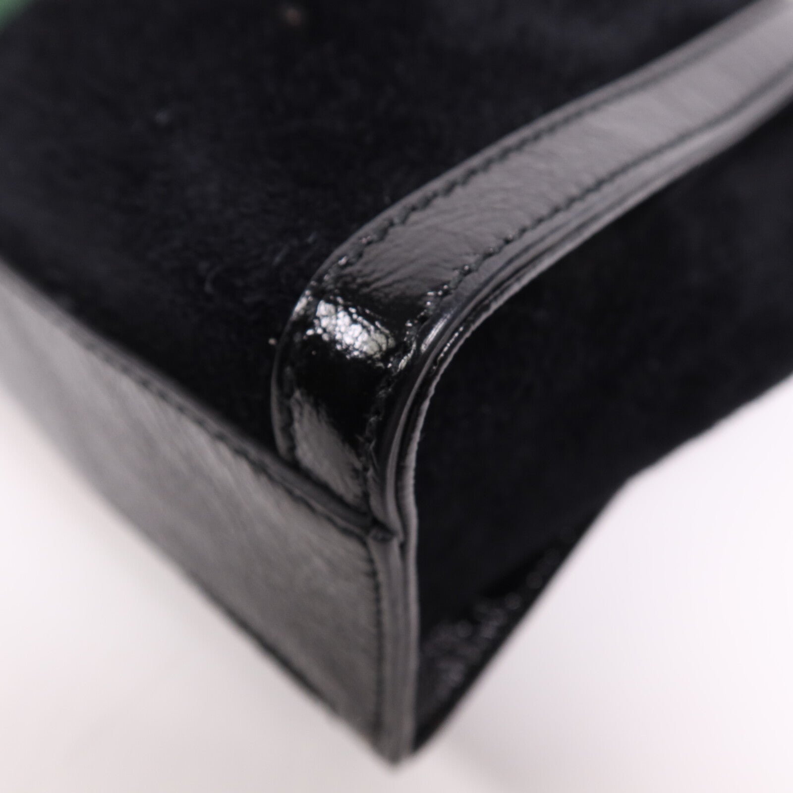 GUCCI 麂皮皮革Chain Shoulder Bag金扣手挽肩背兩用袋