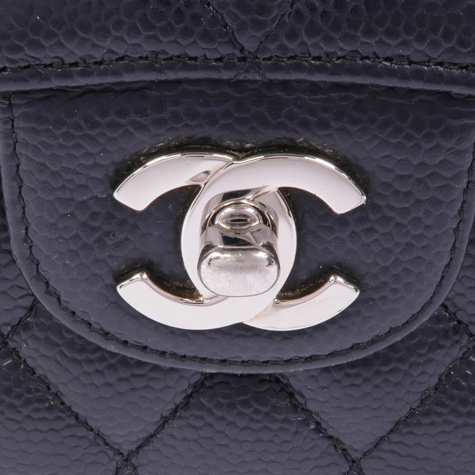 CHANEL 牛皮皮革Classic 25銀扣鏈帶肩背袋