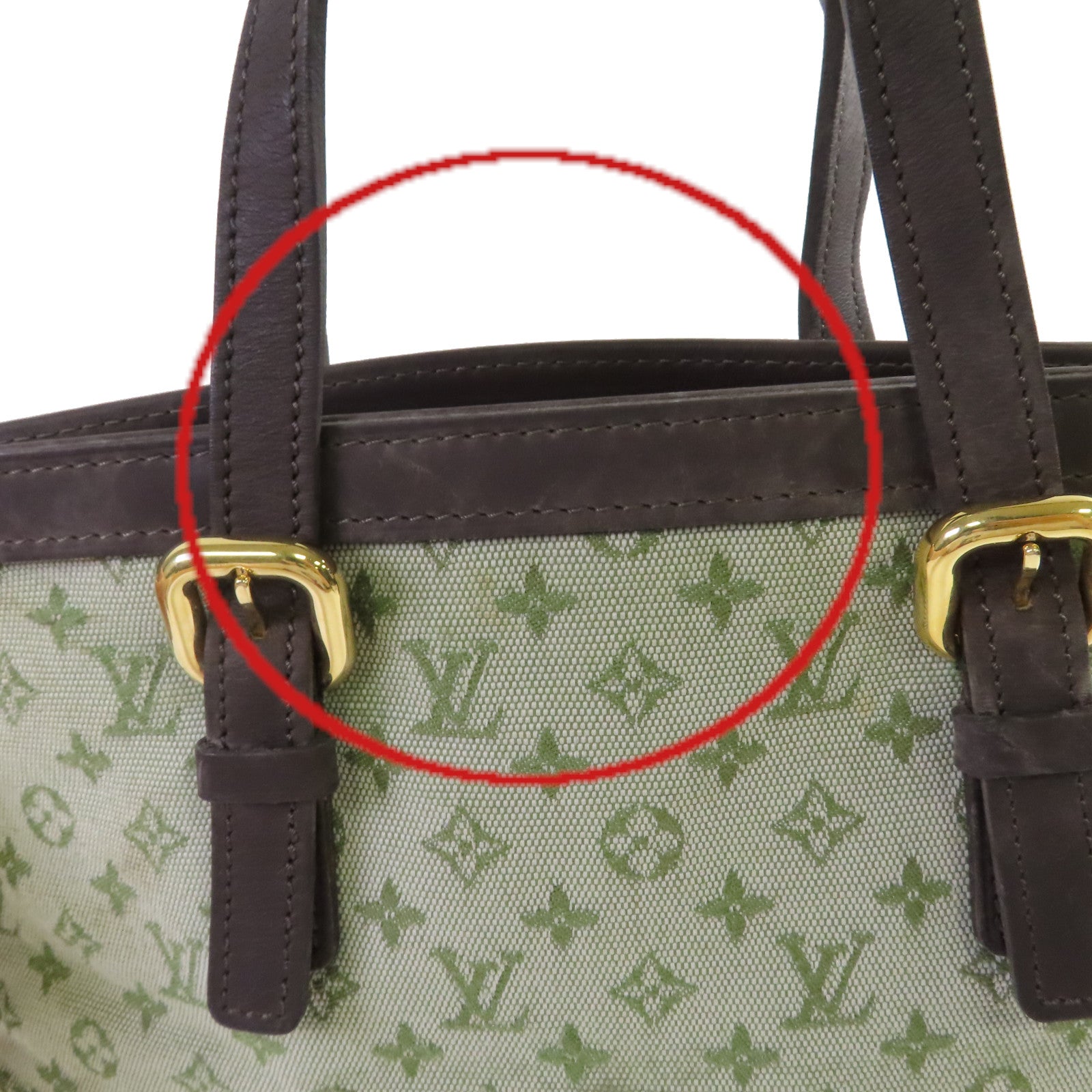 LOUIS VUITTON Monogram Mini Francoise 2Way Shoulder Bag金扣手挽肩背兩用袋綠色