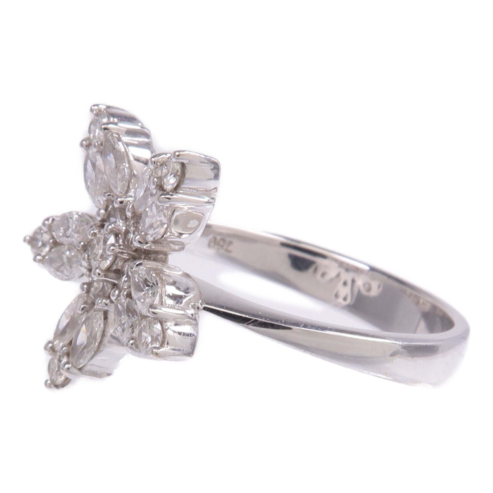 JEWELRY 【激減優惠】18K白金Diamond Ring鑽石戒指US#7.75