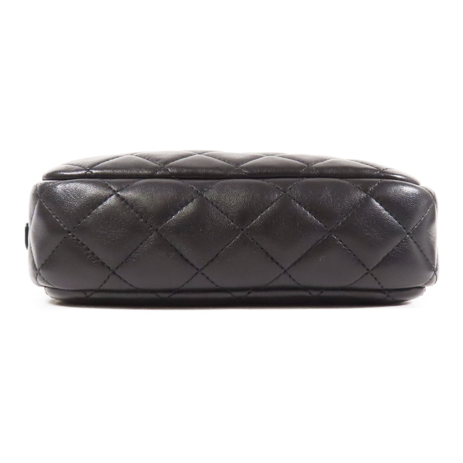 CHANEL 羊皮皮革Chain Shoulder金扣鏈帶肩背袋