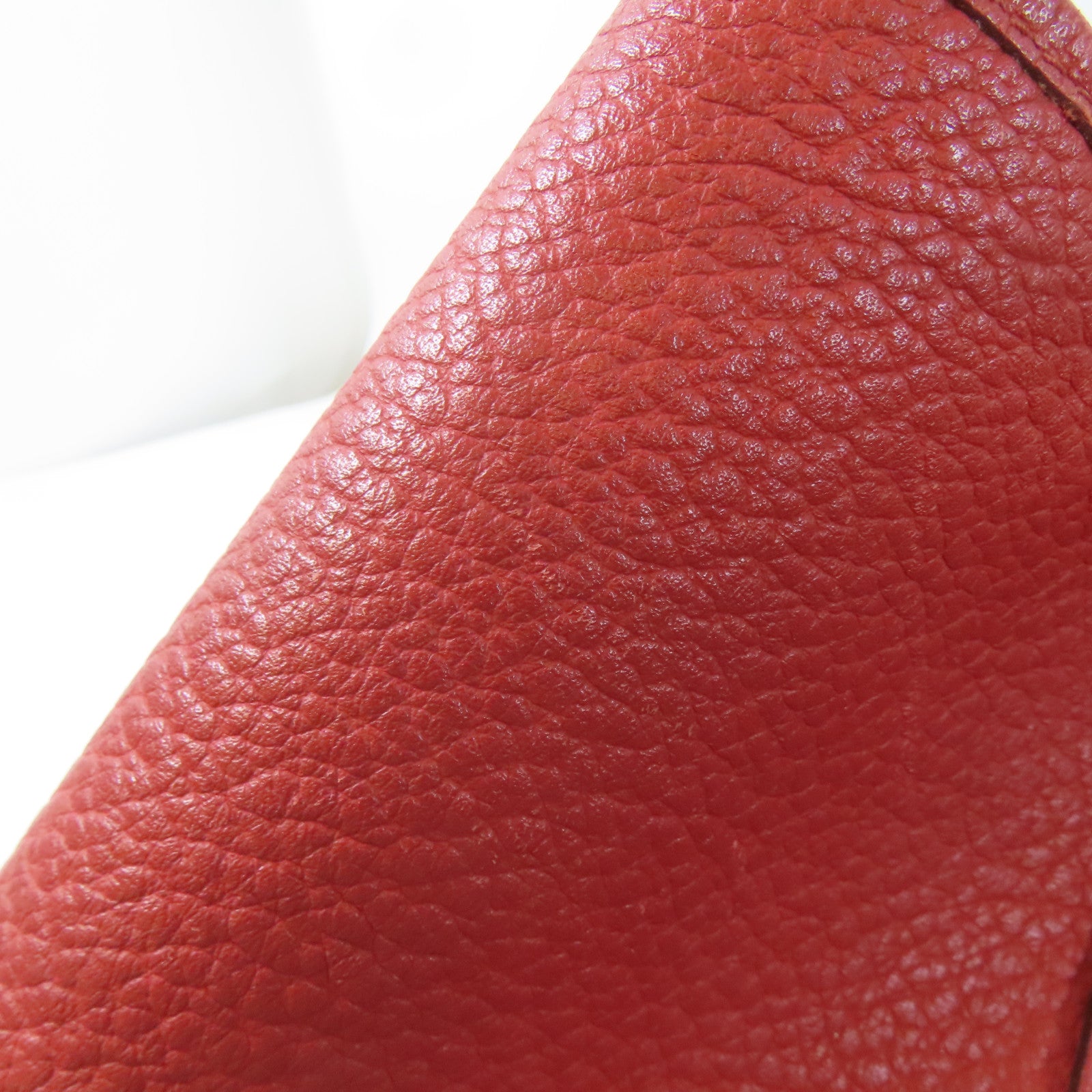 HERMES Clemence皮革Garden Party PM銀扣手挽袋橙色