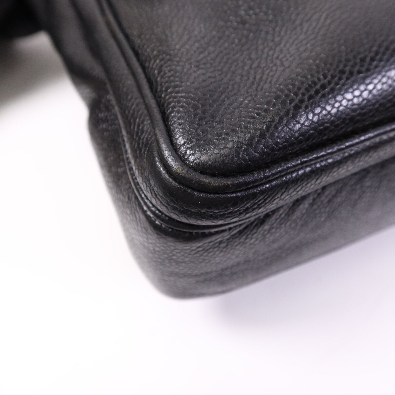 CHANEL 牛皮皮革Vintage Shoulder Tote金扣鏈帶肩背袋