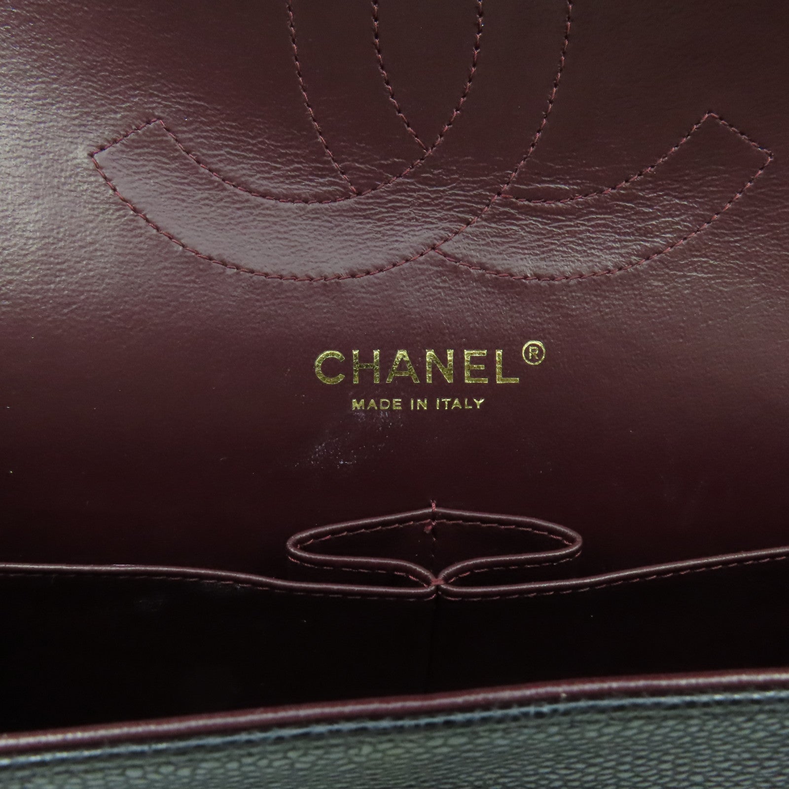 CHANEL 【激減優惠】菱格Caviar皮革Classicr金扣鏈帶肩背袋黑色