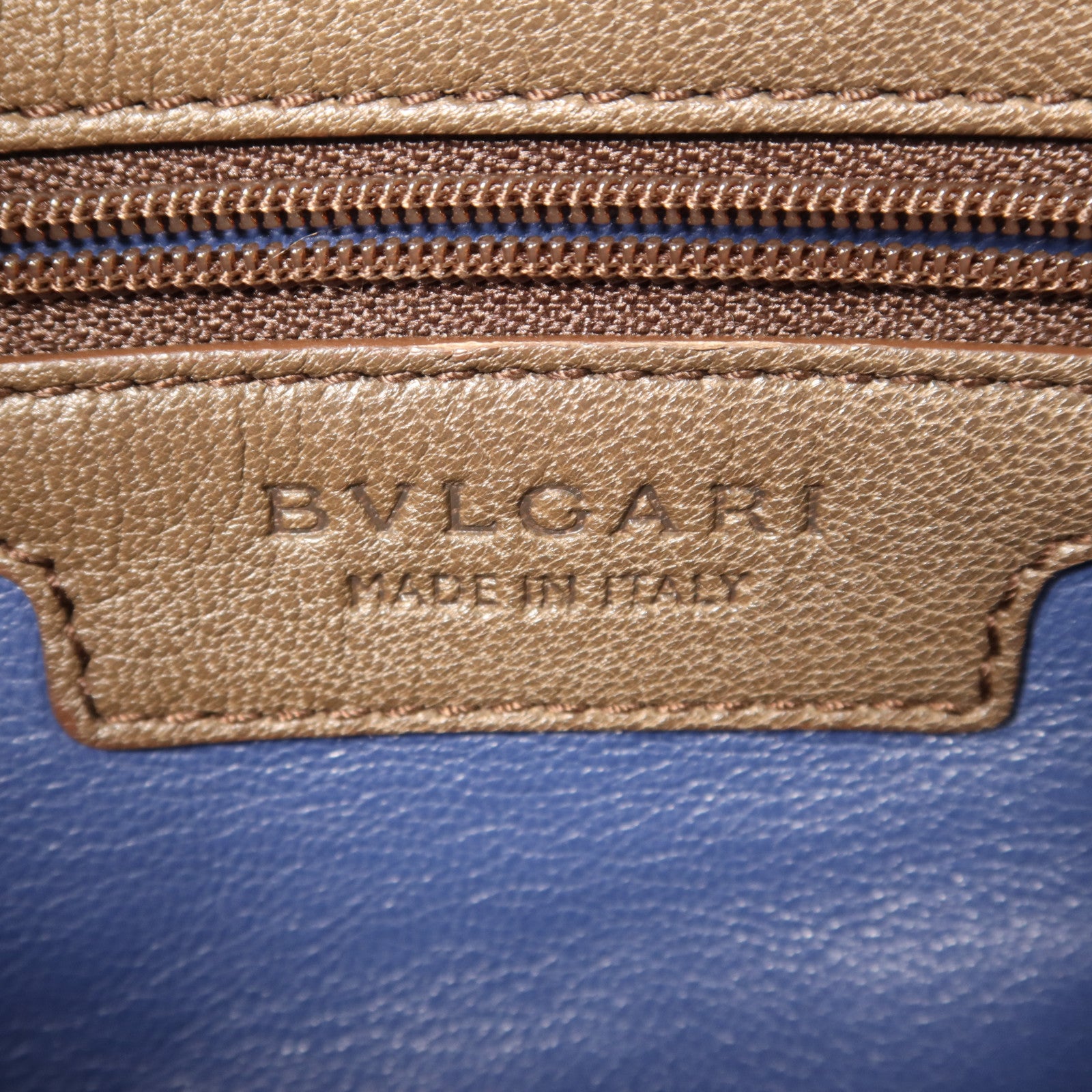 BVLGARI 牛皮皮革2 Way Shoulder Bag金扣手挽肩背兩用袋