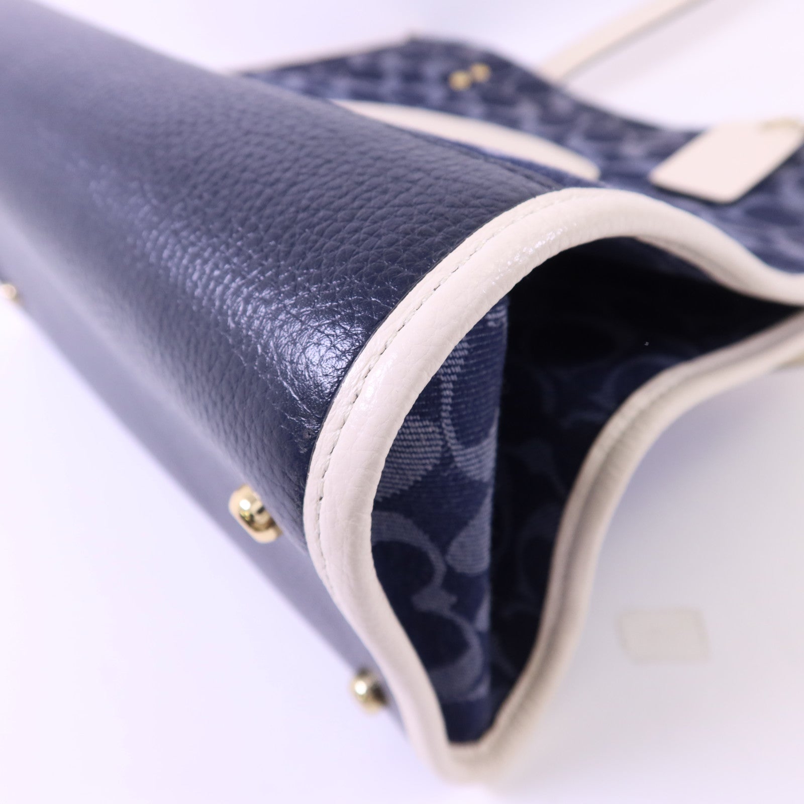 COACH 帆布Dempsey Tote Bag金扣手挽袋