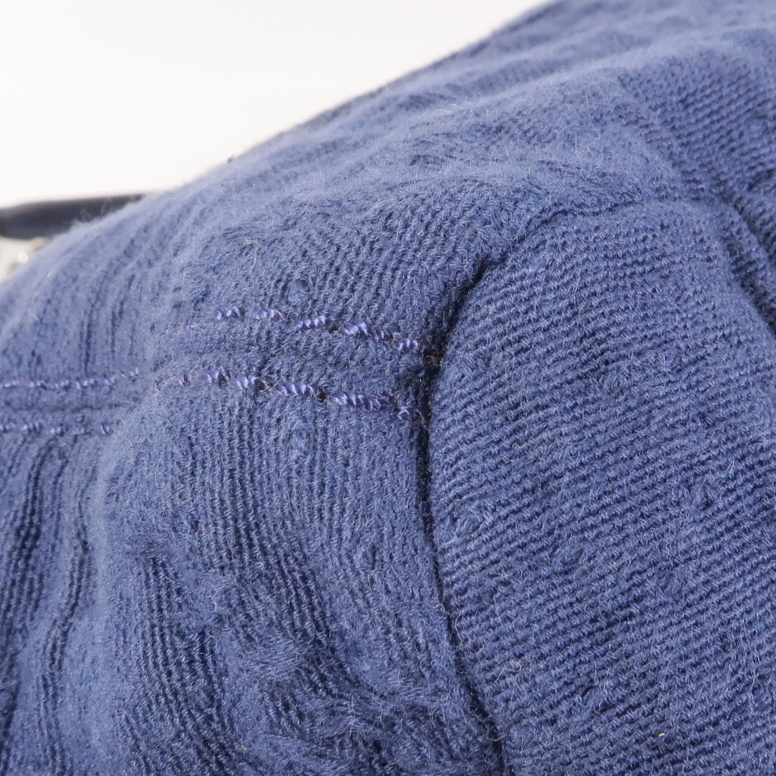 CHANEL 帆布Chain Shoulder銀扣鏈帶肩背袋