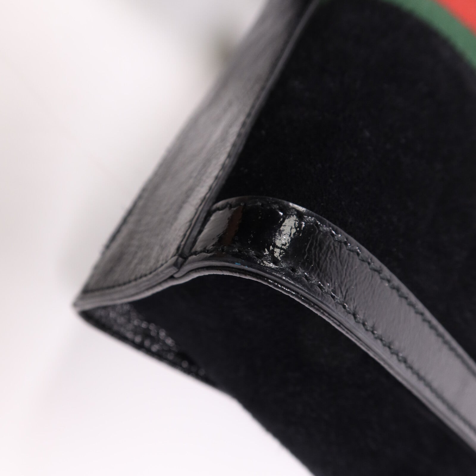 GUCCI 麂皮皮革Chain Shoulder Bag金扣手挽肩背兩用袋