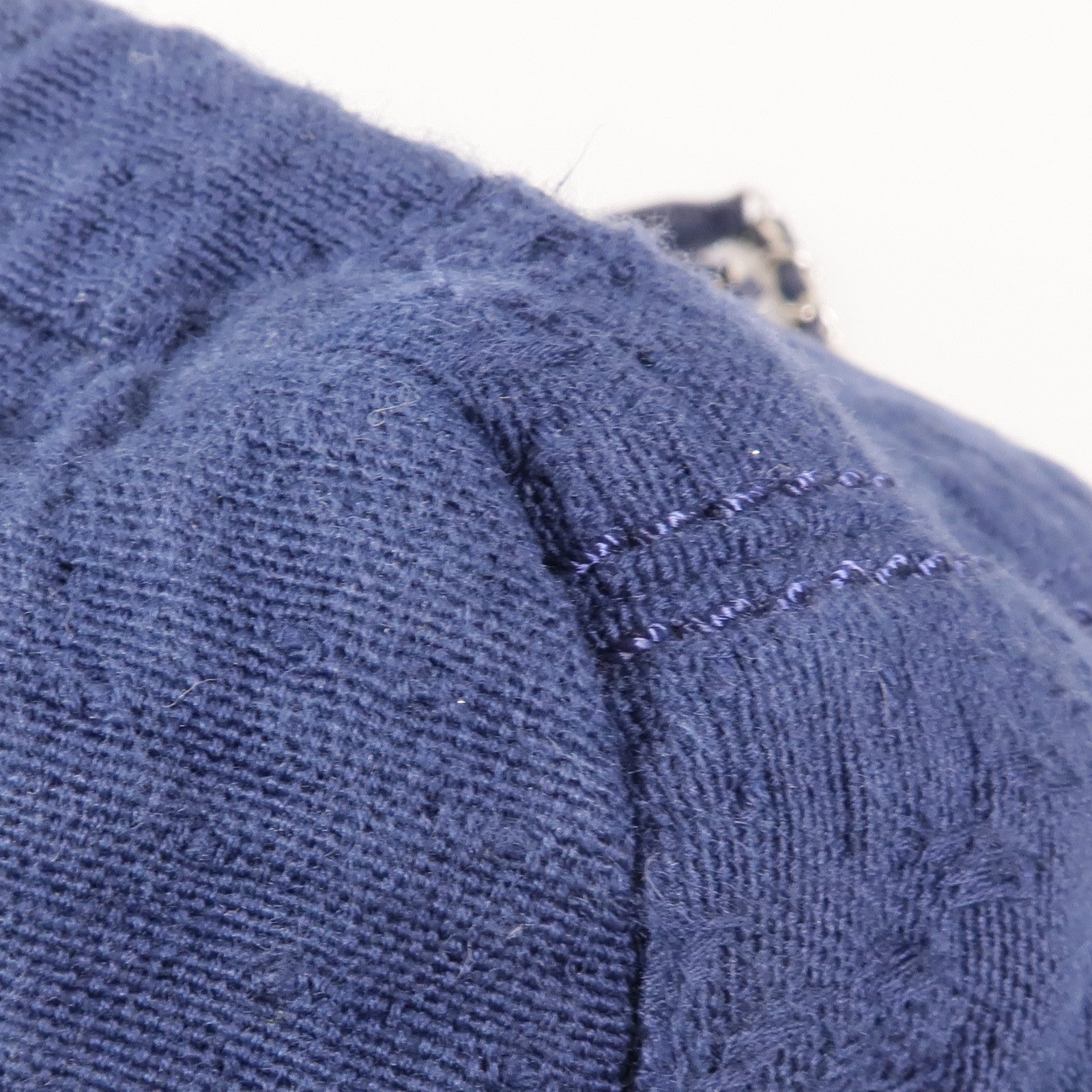 CHANEL 帆布Chain Shoulder銀扣鏈帶肩背袋