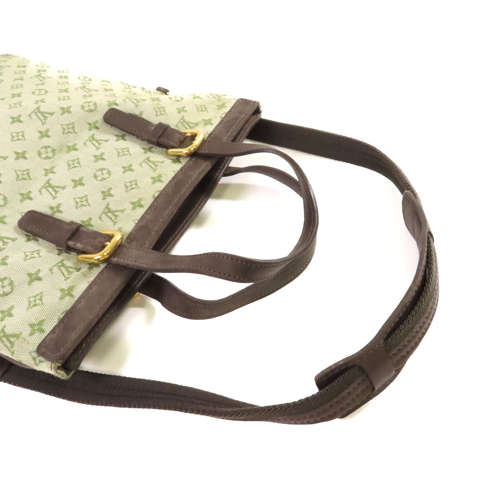 LOUIS VUITTON Monogram Mini Francoise 2Way Shoulder Bag金扣手挽肩背兩用袋綠色