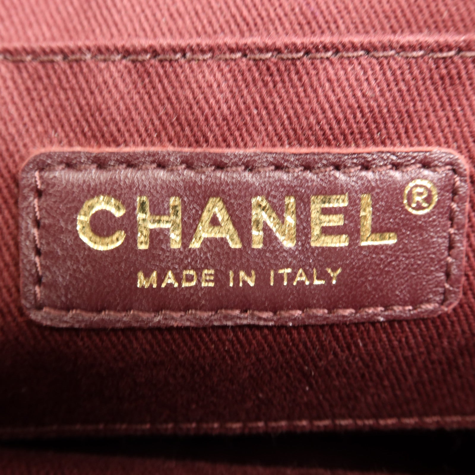 CHANEL 【激減優惠】牛皮皮革Bucket Bag金扣肩背袋