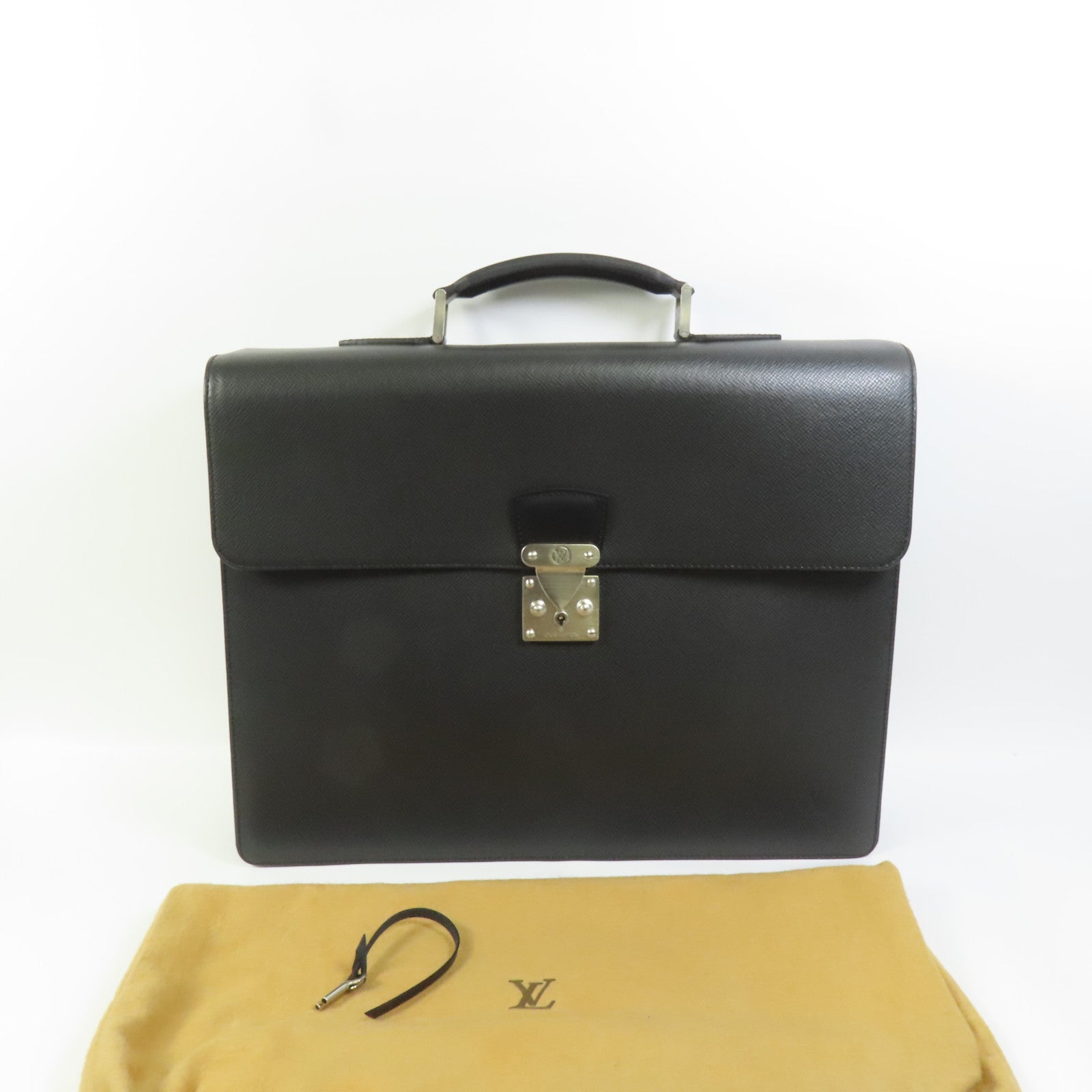 LOUIS VUITTON Taiga Laguito Business Bag銀扣公事包
