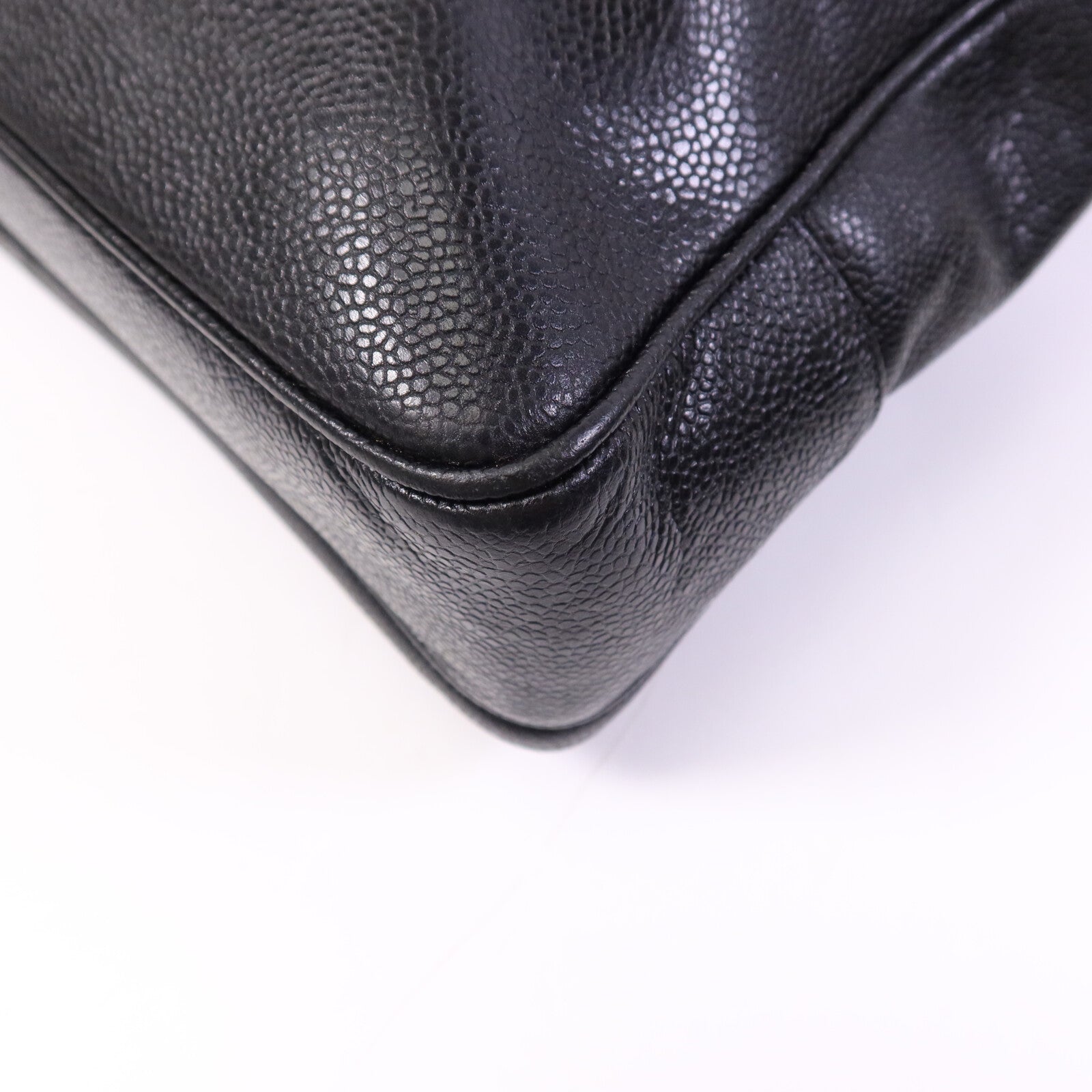 CHANEL 牛皮皮革Vintage Shoulder Tote金扣鏈帶肩背袋