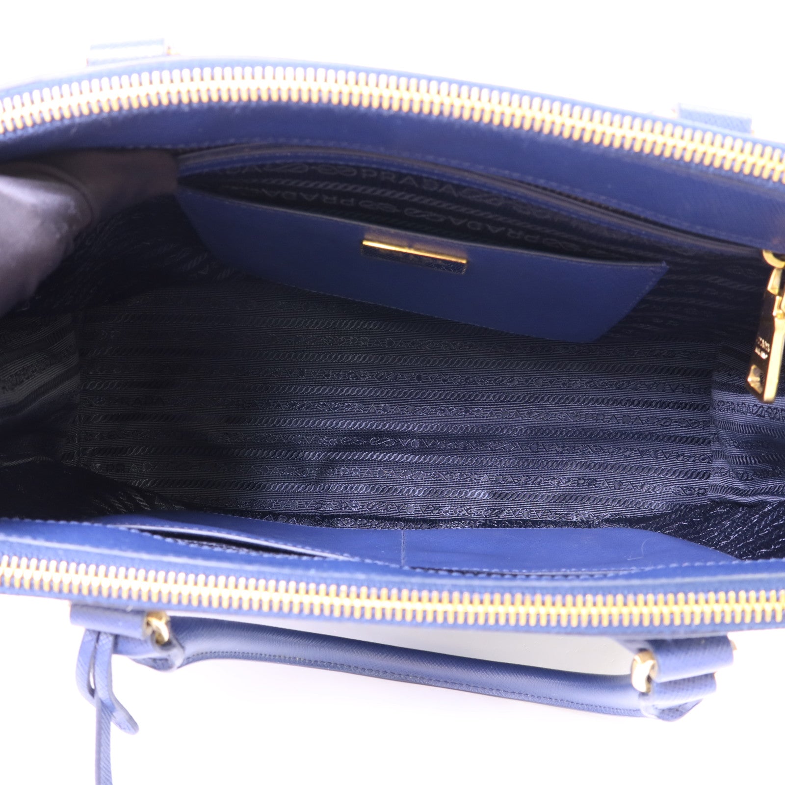 PRADA Saffiano皮革2 Way Shoulder Bag金扣手挽肩背兩用袋