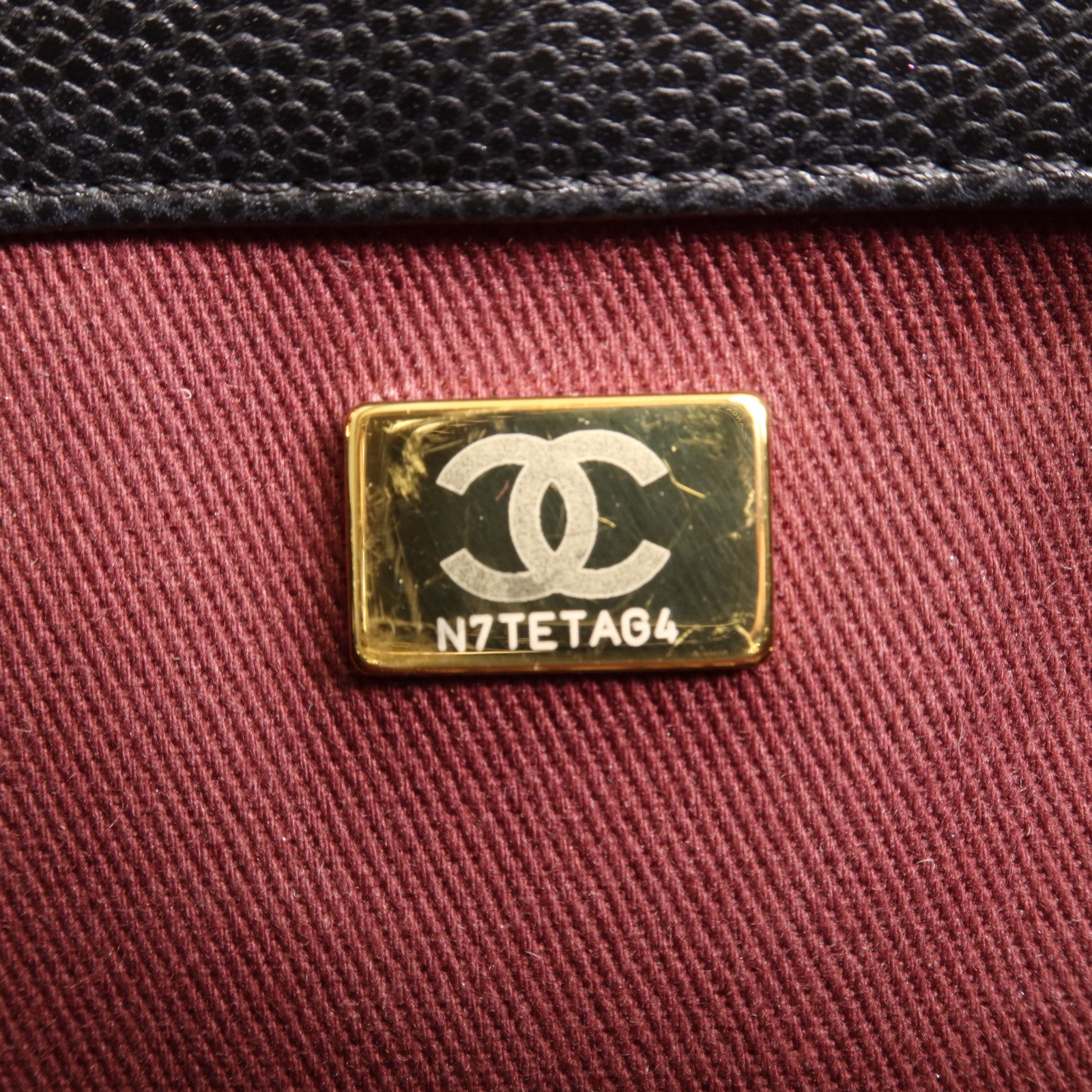 CHANEL 【激減優惠】牛皮皮革Bucket Bag金扣肩背袋