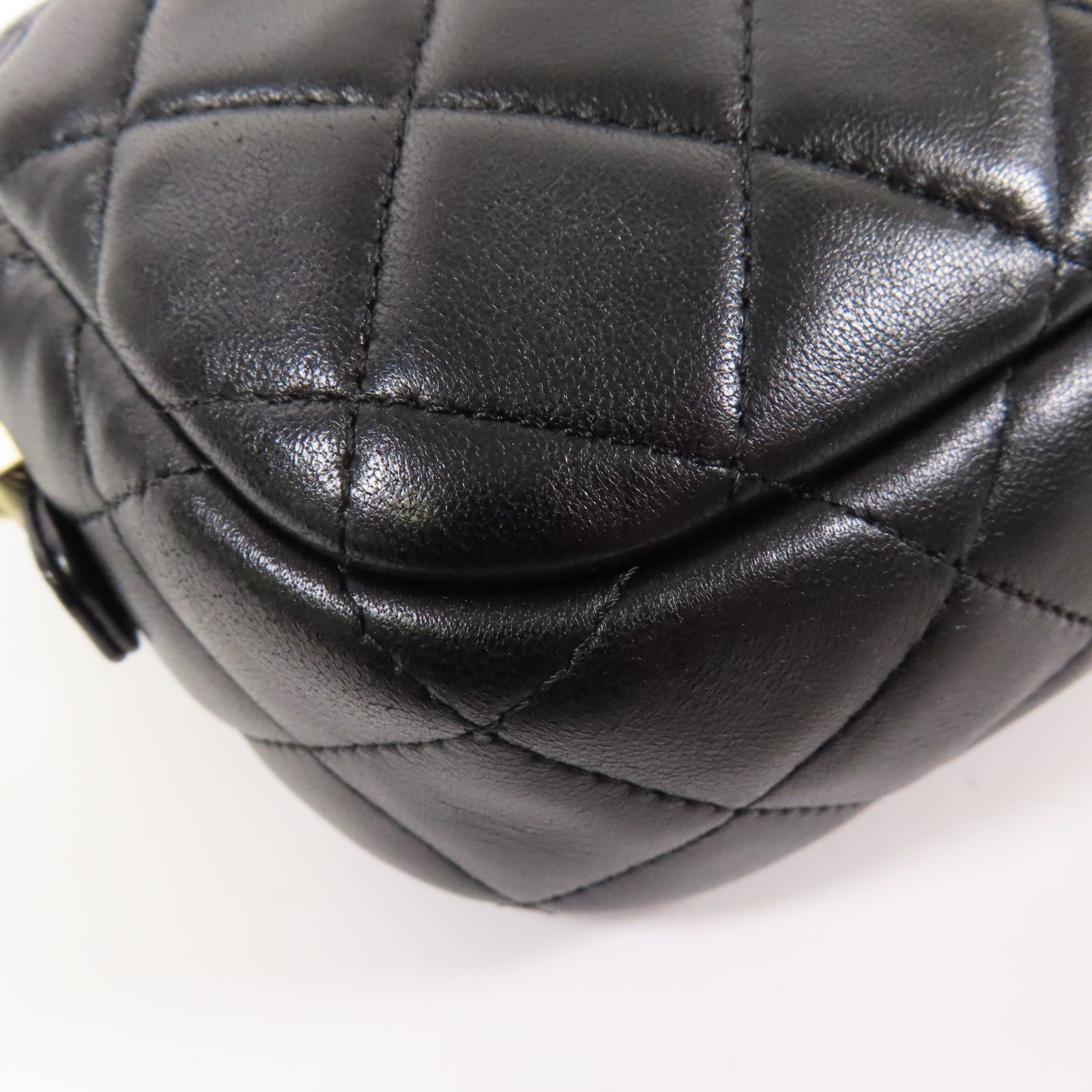 CHANEL 羊皮皮革Chain Shoulder金扣鏈帶肩背袋