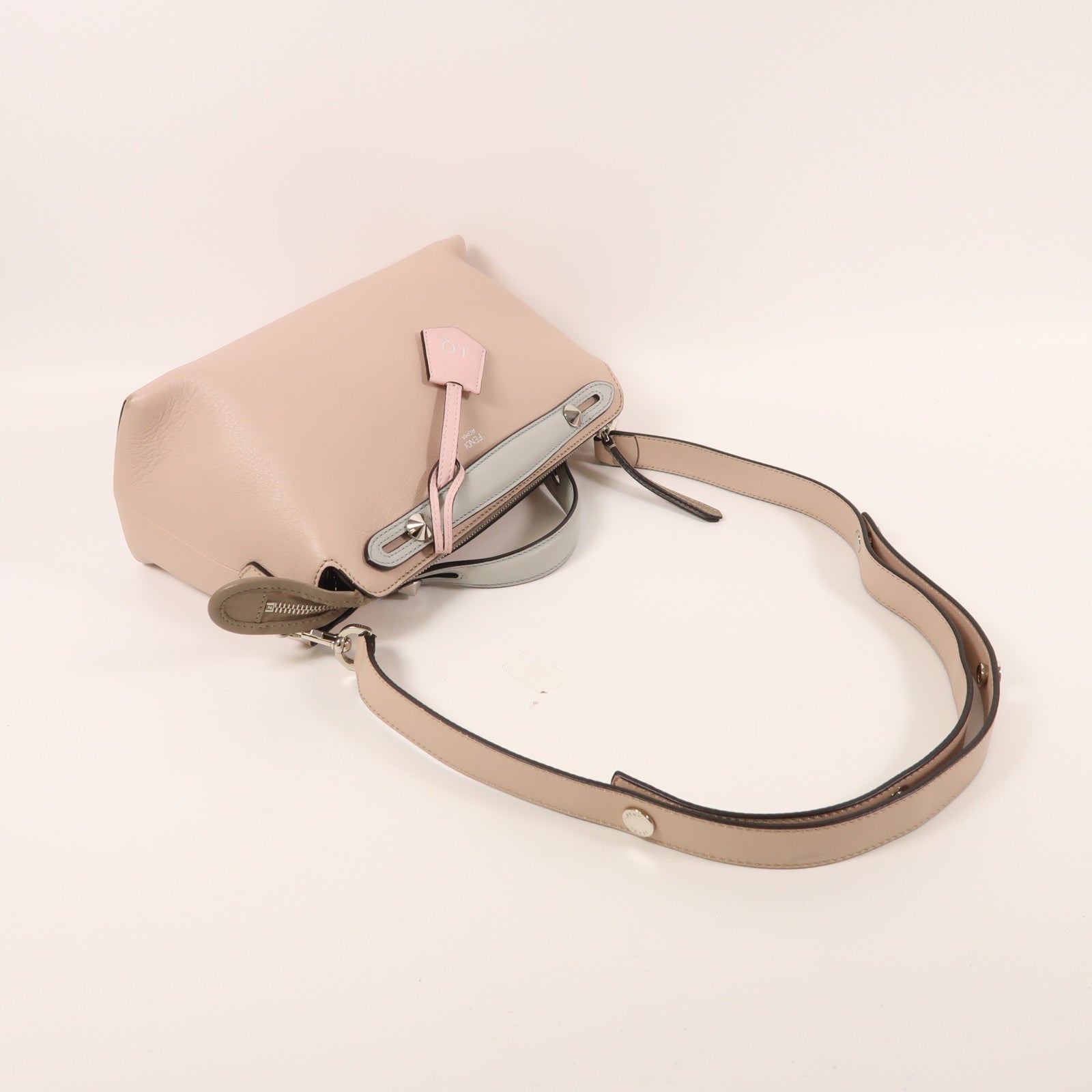 FENDI 牛皮皮革By The Way銀扣手挽肩背兩用袋