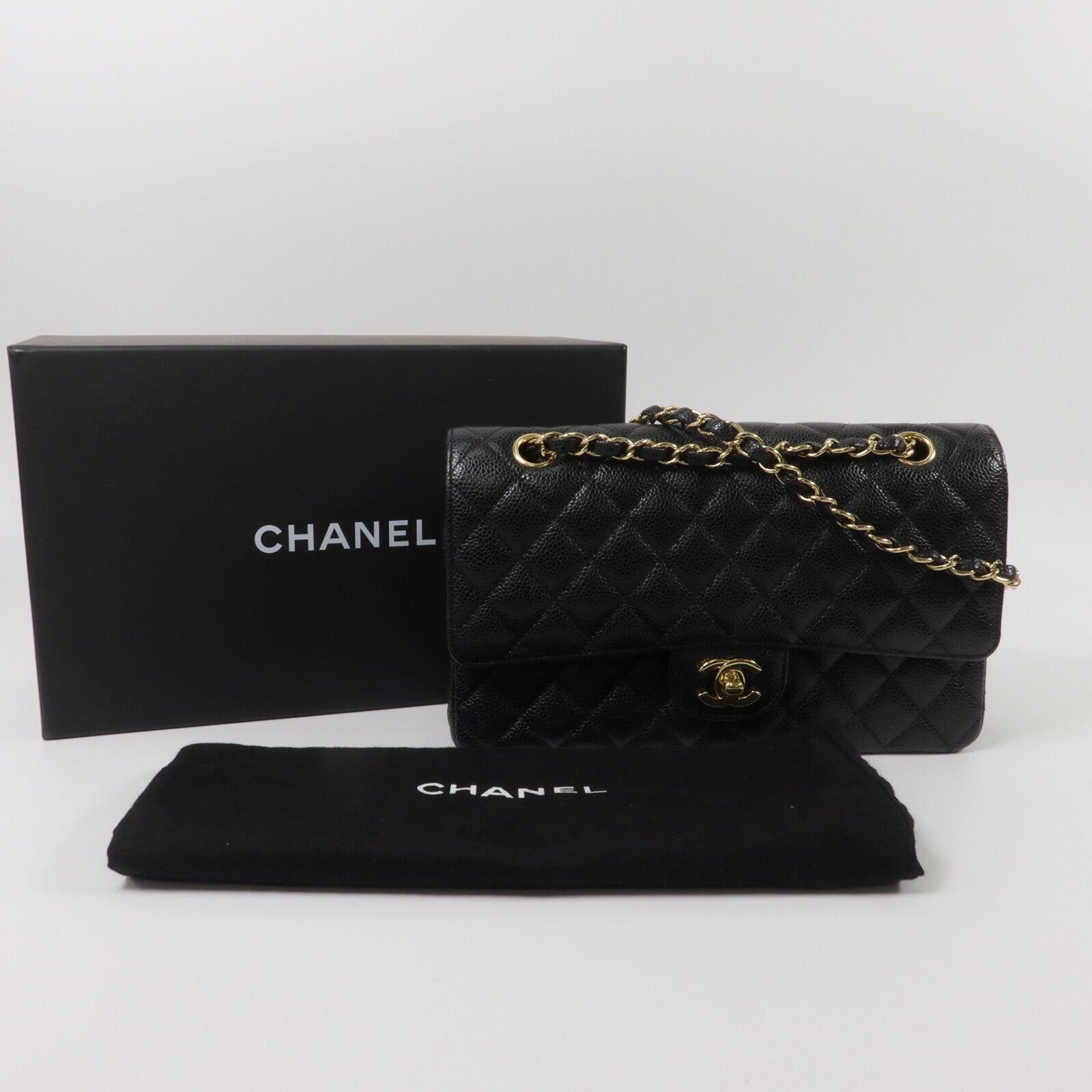 CHANEL 牛皮皮革Classic 25鏈帶肩背袋