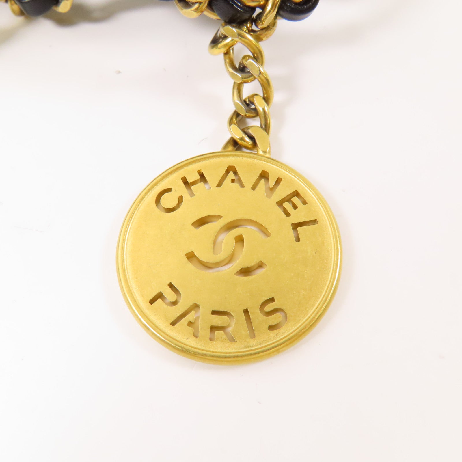 CHANEL 牛皮皮革C22 Mini金扣鏈帶肩背袋