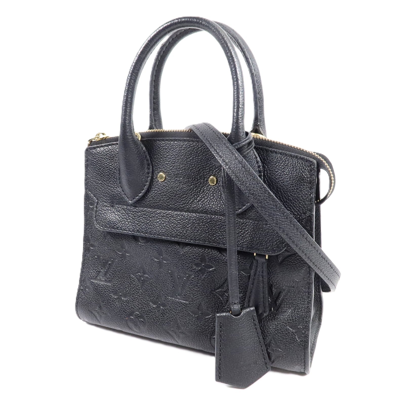 LOUIS VUITTON Monogram Empreinte Pont Neuf Mini金扣手挽肩背兩用袋