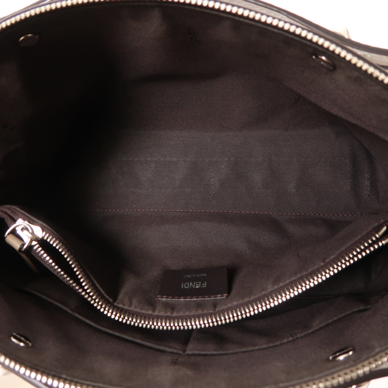 FENDI 牛皮皮革By The Way銀扣手挽肩背兩用袋