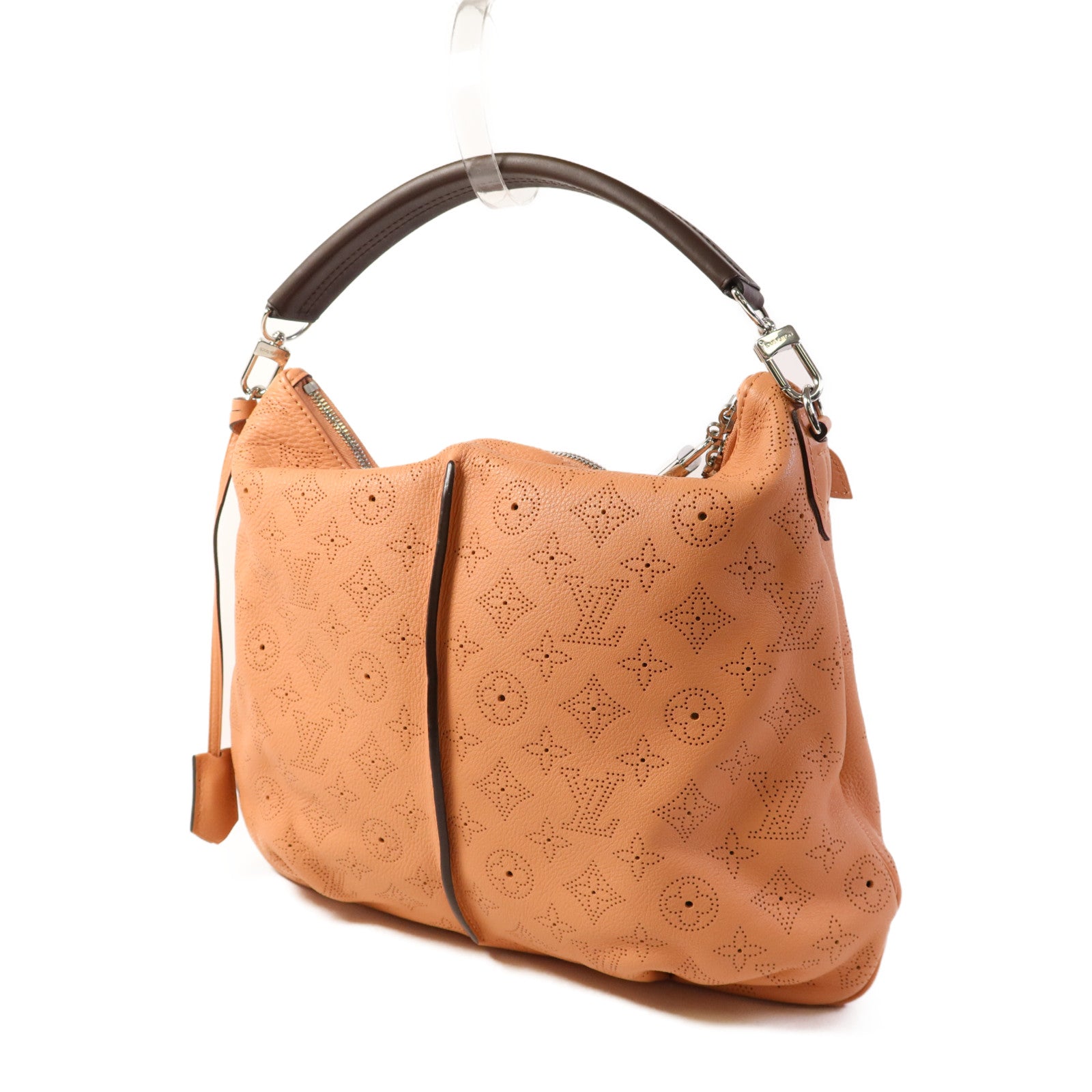 LOUIS VUITTON 牛皮皮革Selene銀扣手挽肩背兩用袋