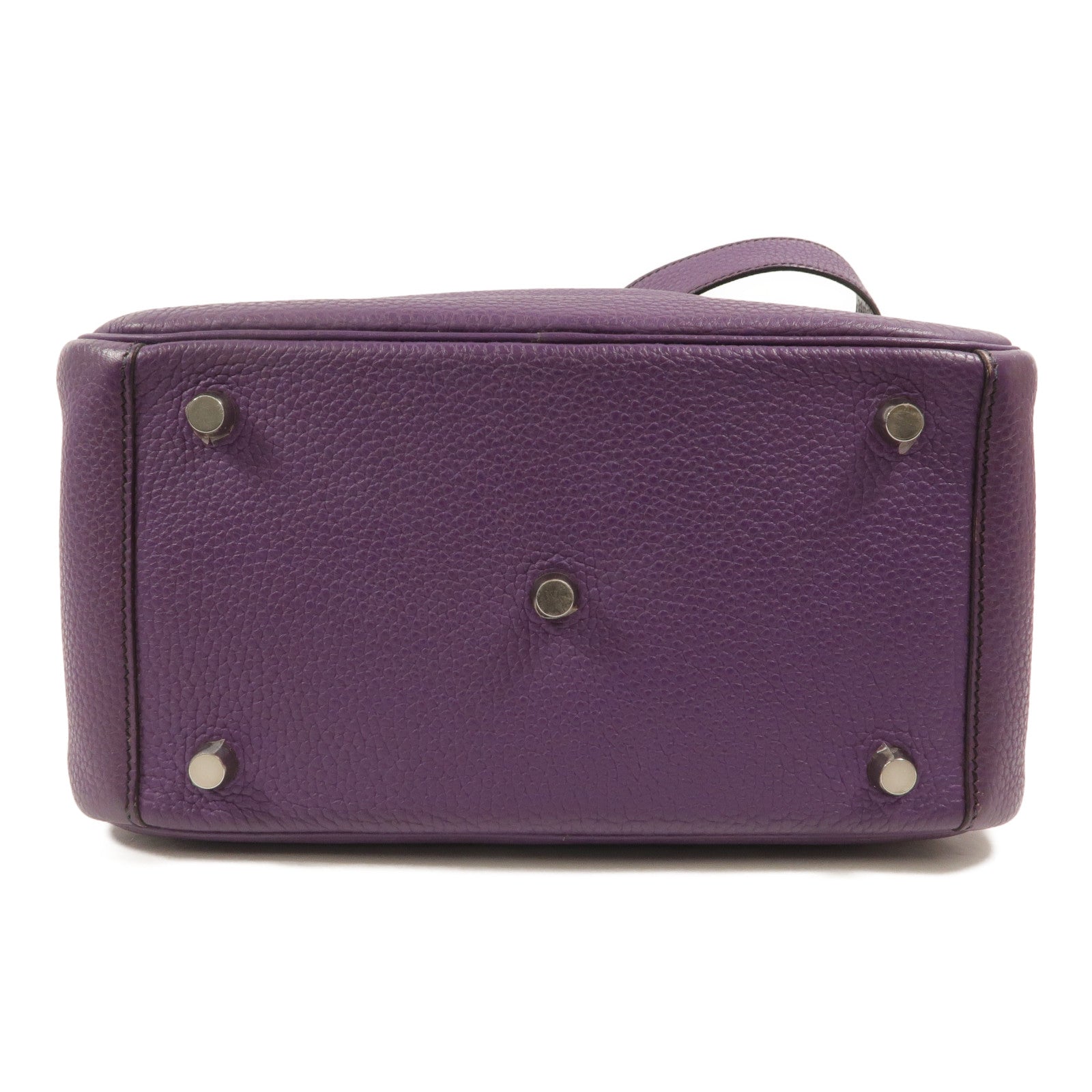 HERMES Clemence皮革Lindy 26手挽肩背兩用袋Ultraviolet
