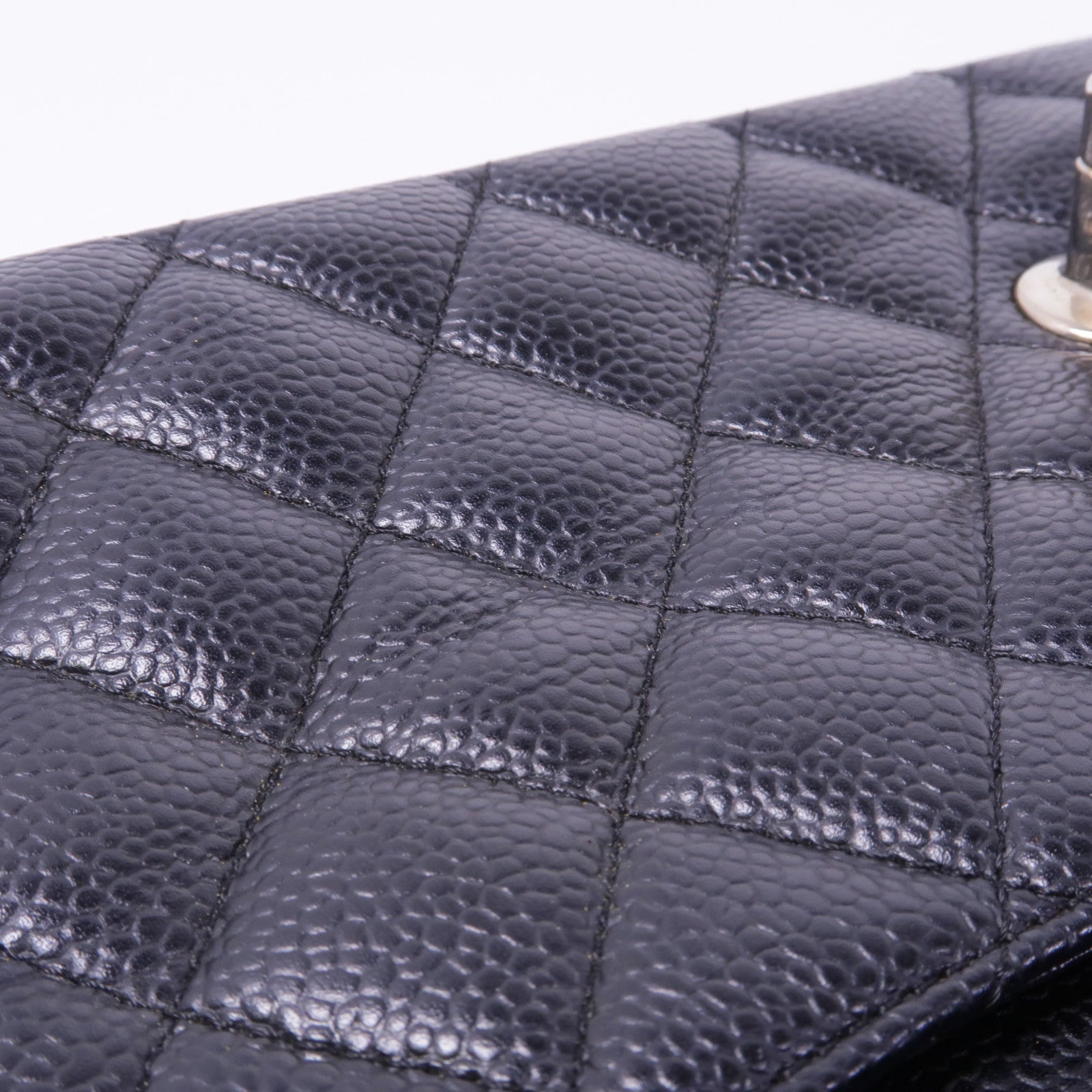 CHANEL 牛皮皮革Classic 25銀扣鏈帶肩背袋