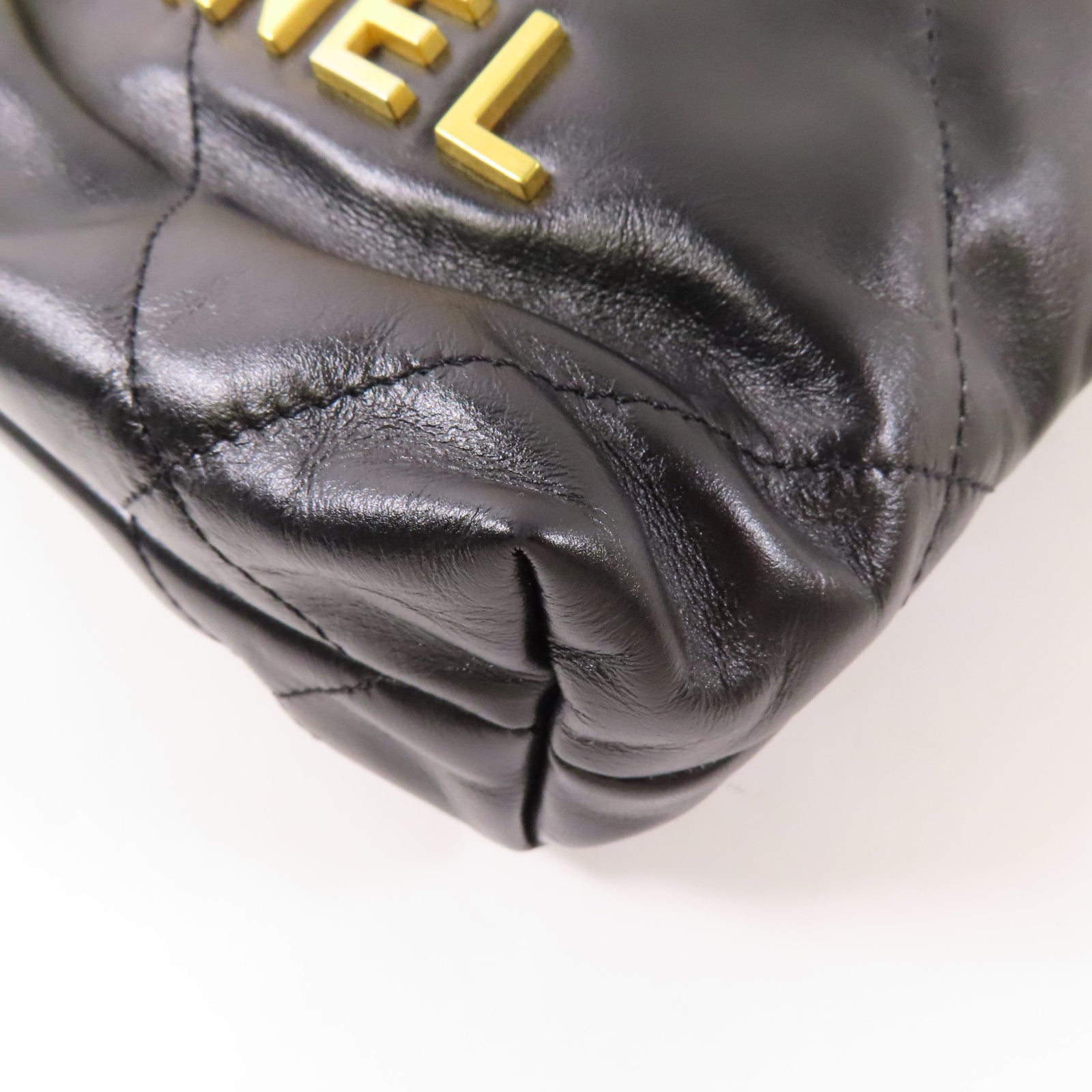 CHANEL 牛皮皮革C22 Mini金扣鏈帶肩背袋