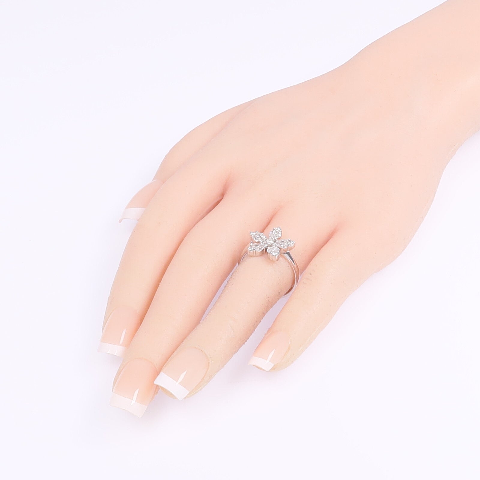 JEWELRY 【激減優惠】18K白金Diamond Ring鑽石戒指US#7.75