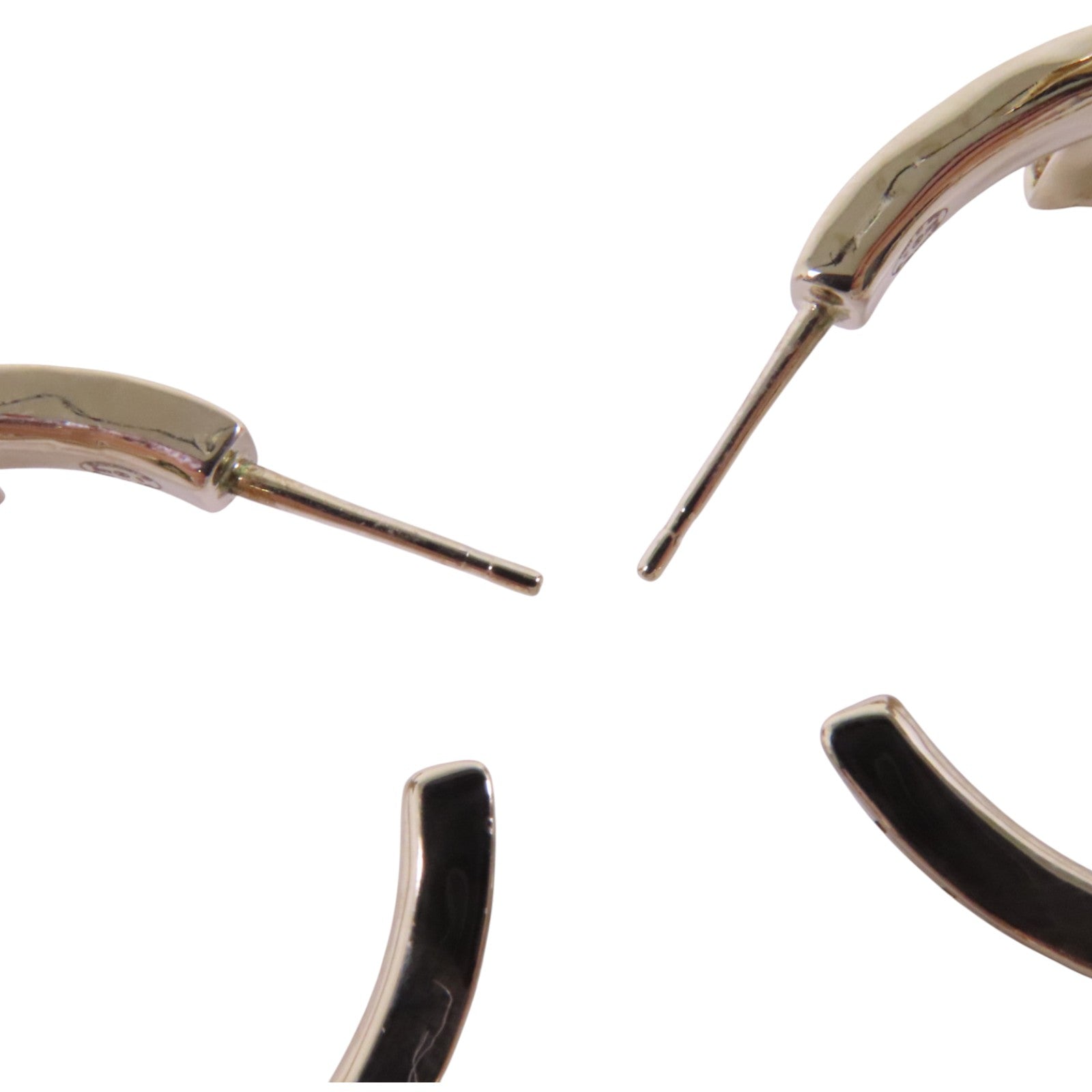 CHANEL 金屬/PVC Earrings金扣耳環