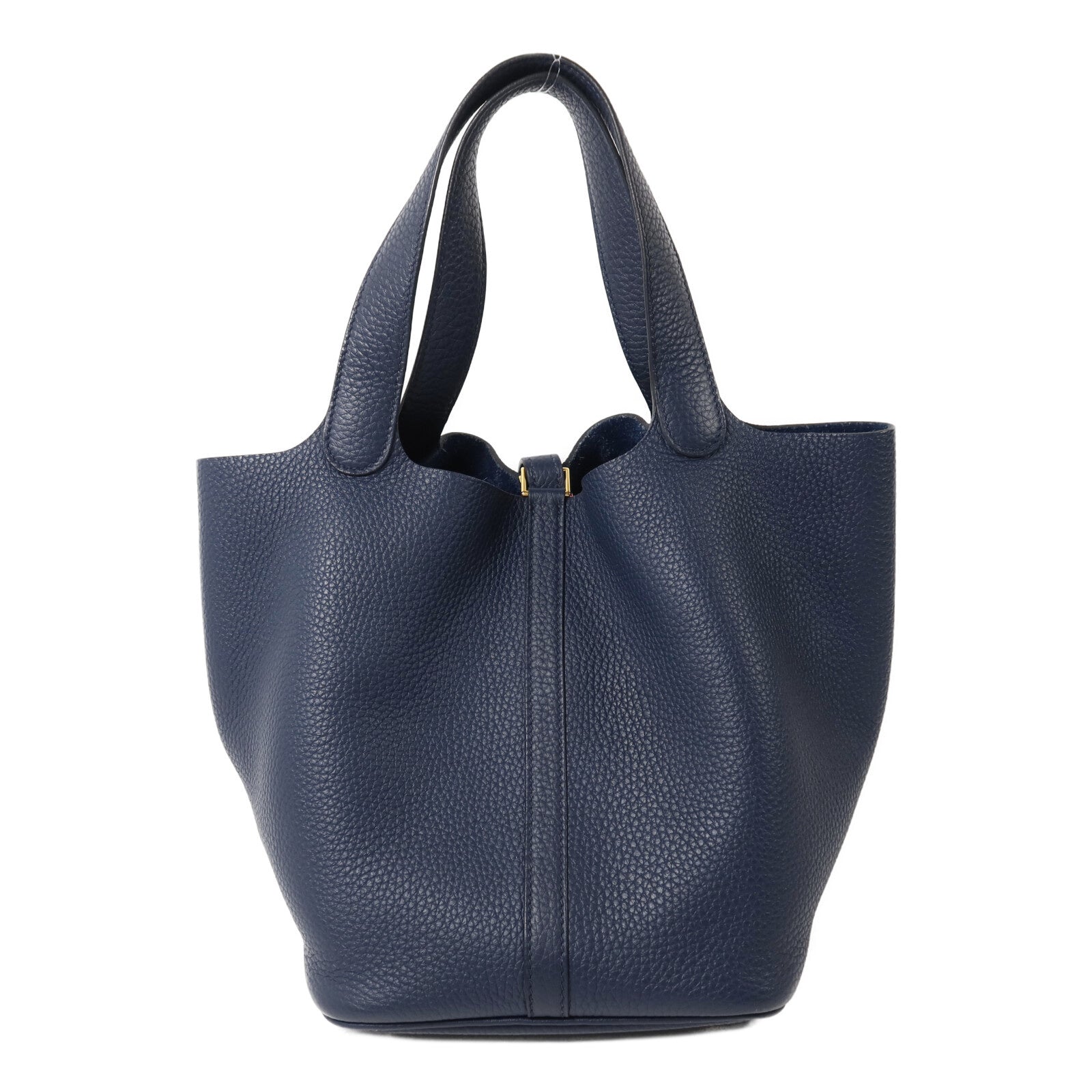 HERMES Clemence皮革 Picotin MM手挽袋Bleu De Prusse