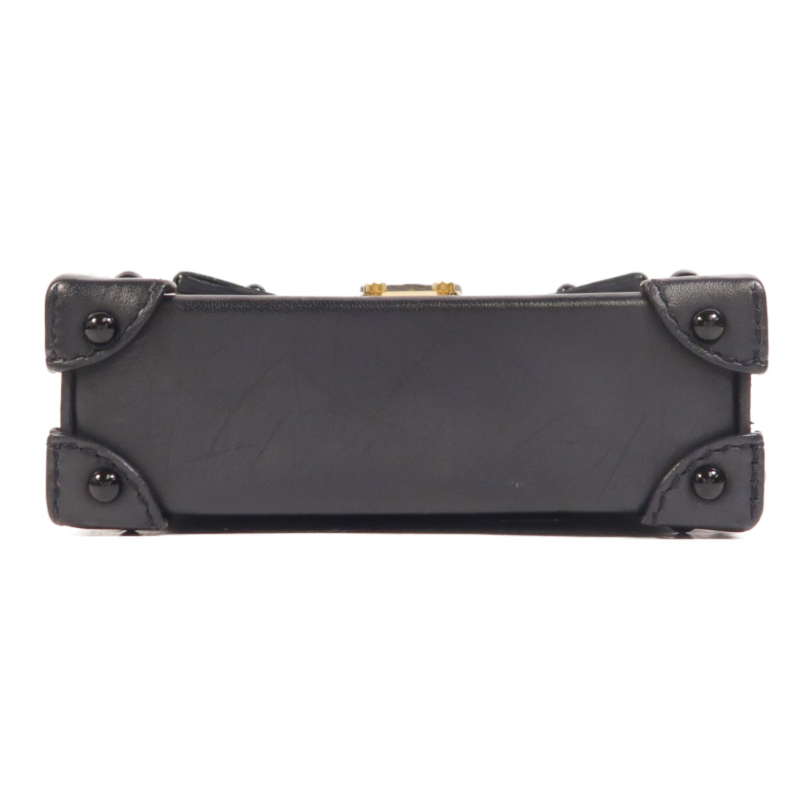 LOUIS VUITTON Monogram Pochette Trunk Vertical金扣鏈帶肩背袋