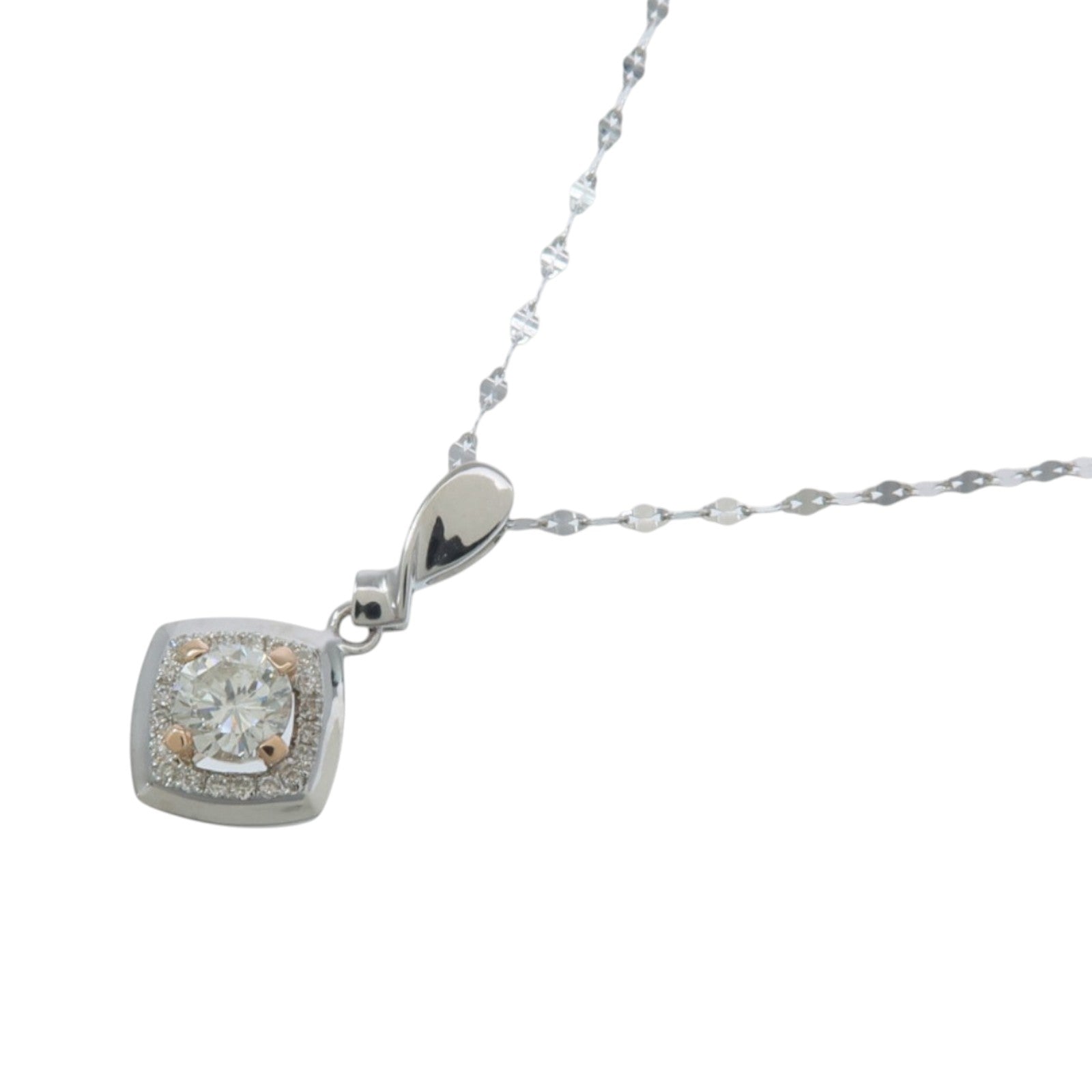 JEWELRY 18K玫瑰金/14K白金Diamond Necklace鑽石項鍊