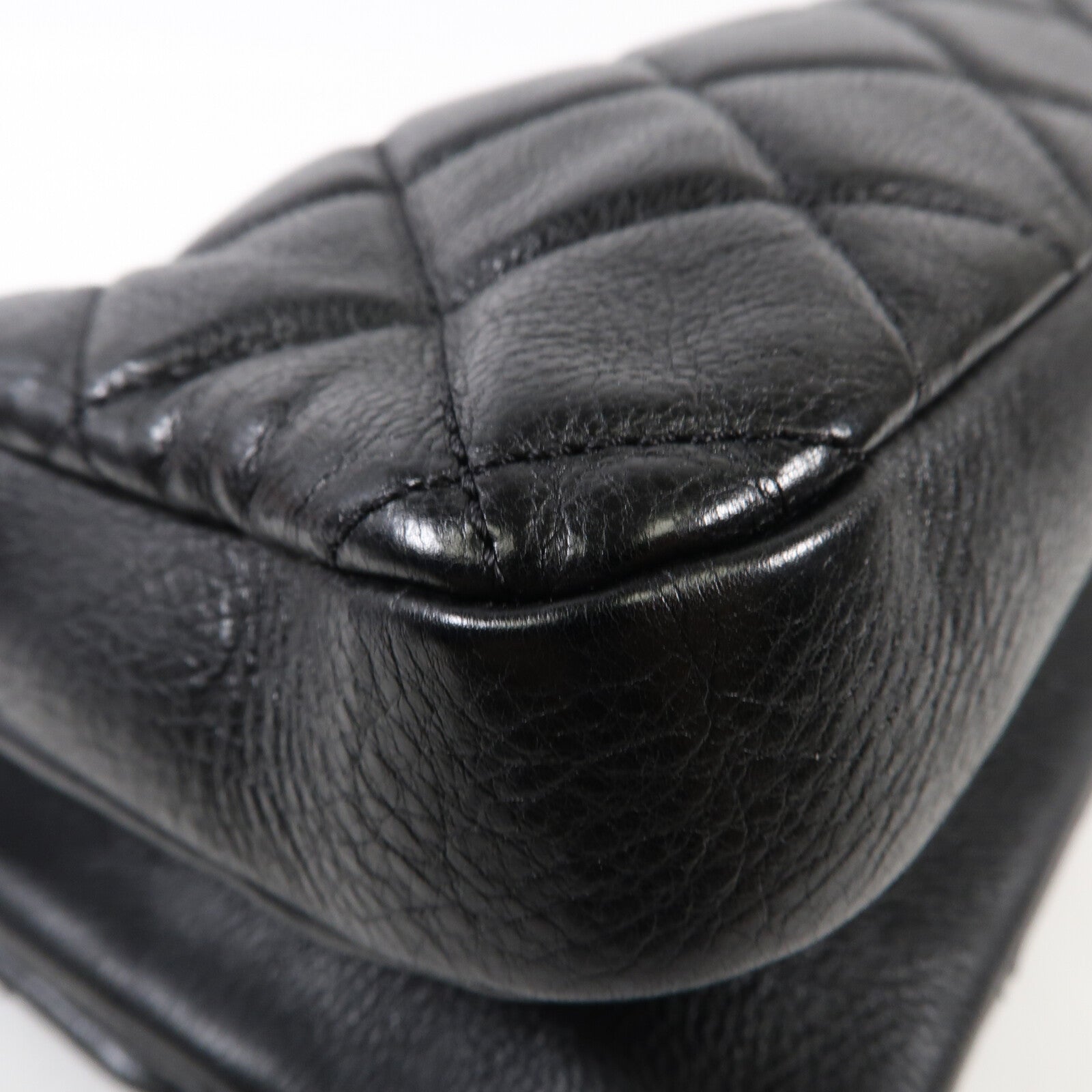 CHANEL 牛皮皮革Chain Shoulder金扣鏈帶肩背袋