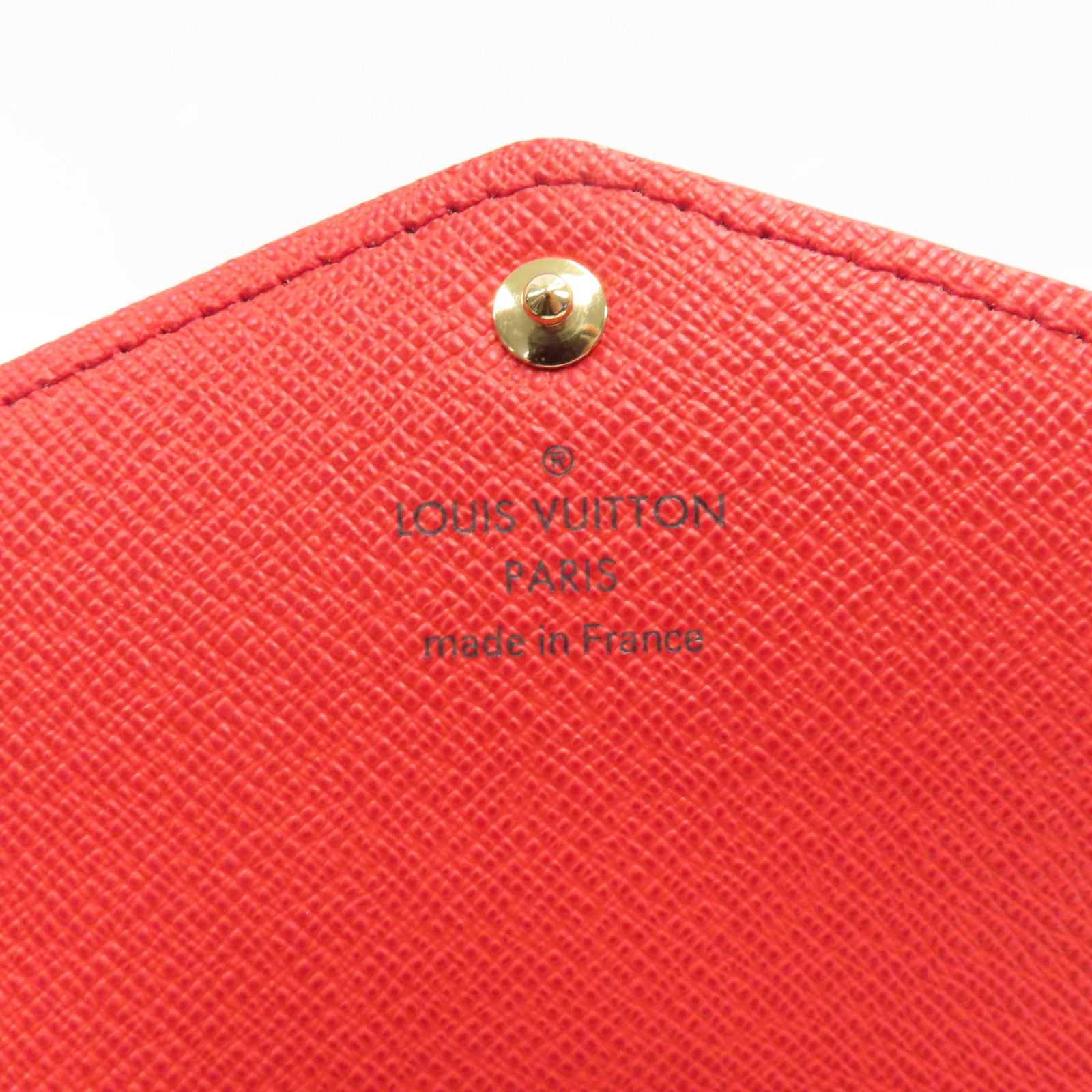 LOUIS VUITTON Monogram Sarah Long Wallet金扣長錢包棕色/紅色