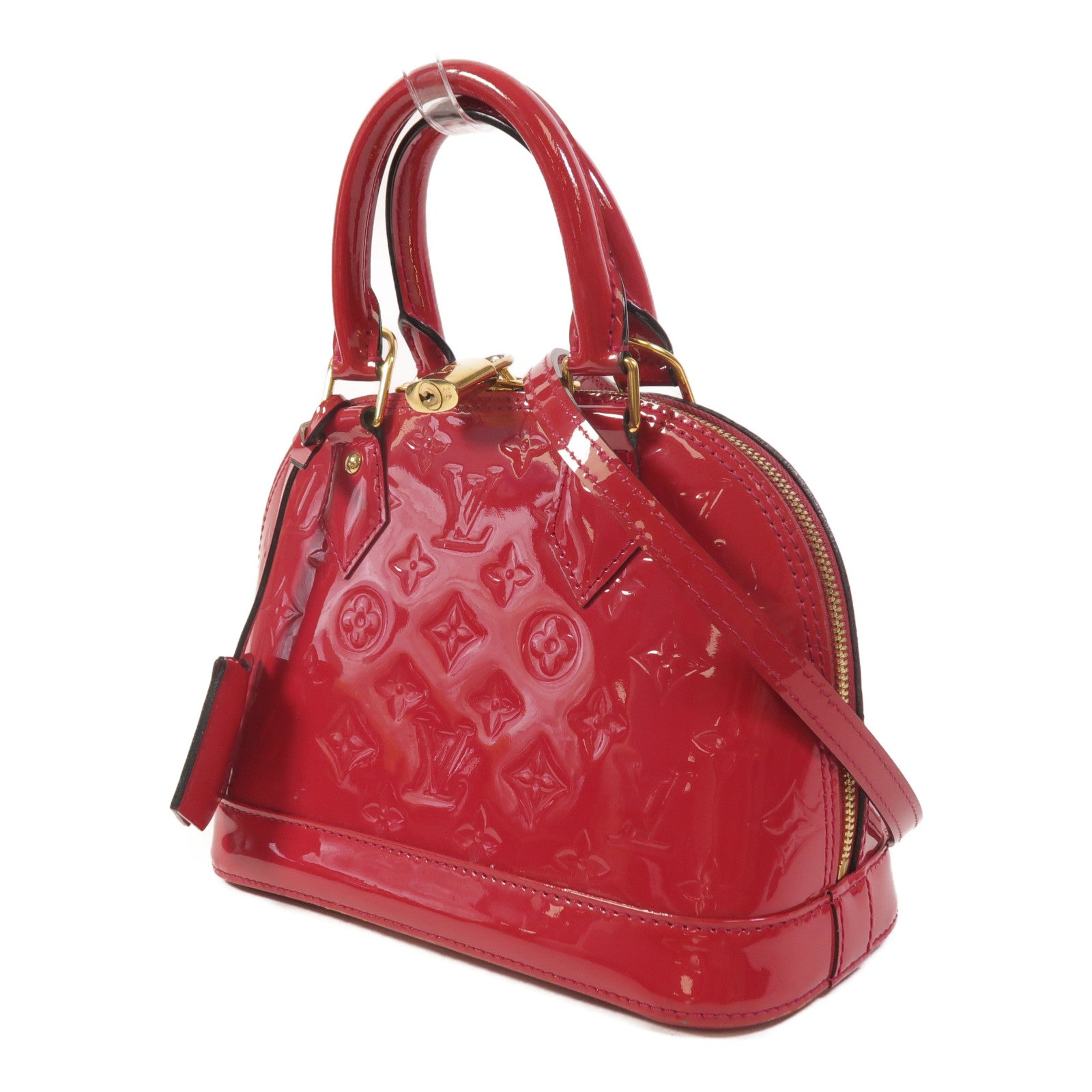 LOUIS VUITTON Monogram Vernis Alma BB手挽肩背兩用袋